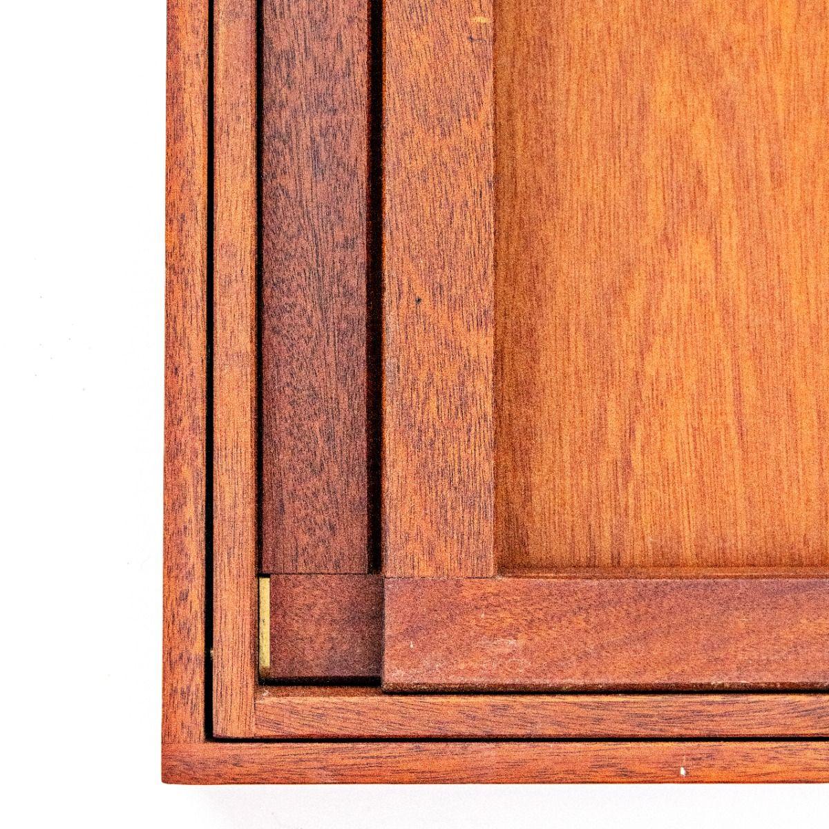 Brass Mogens Koch Mahogany Folding Table for Rud. Rasmussen For Sale