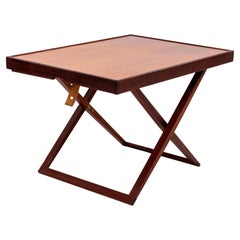 Mesa plegable de caoba Mogens Koch para Rud. Rasmussen