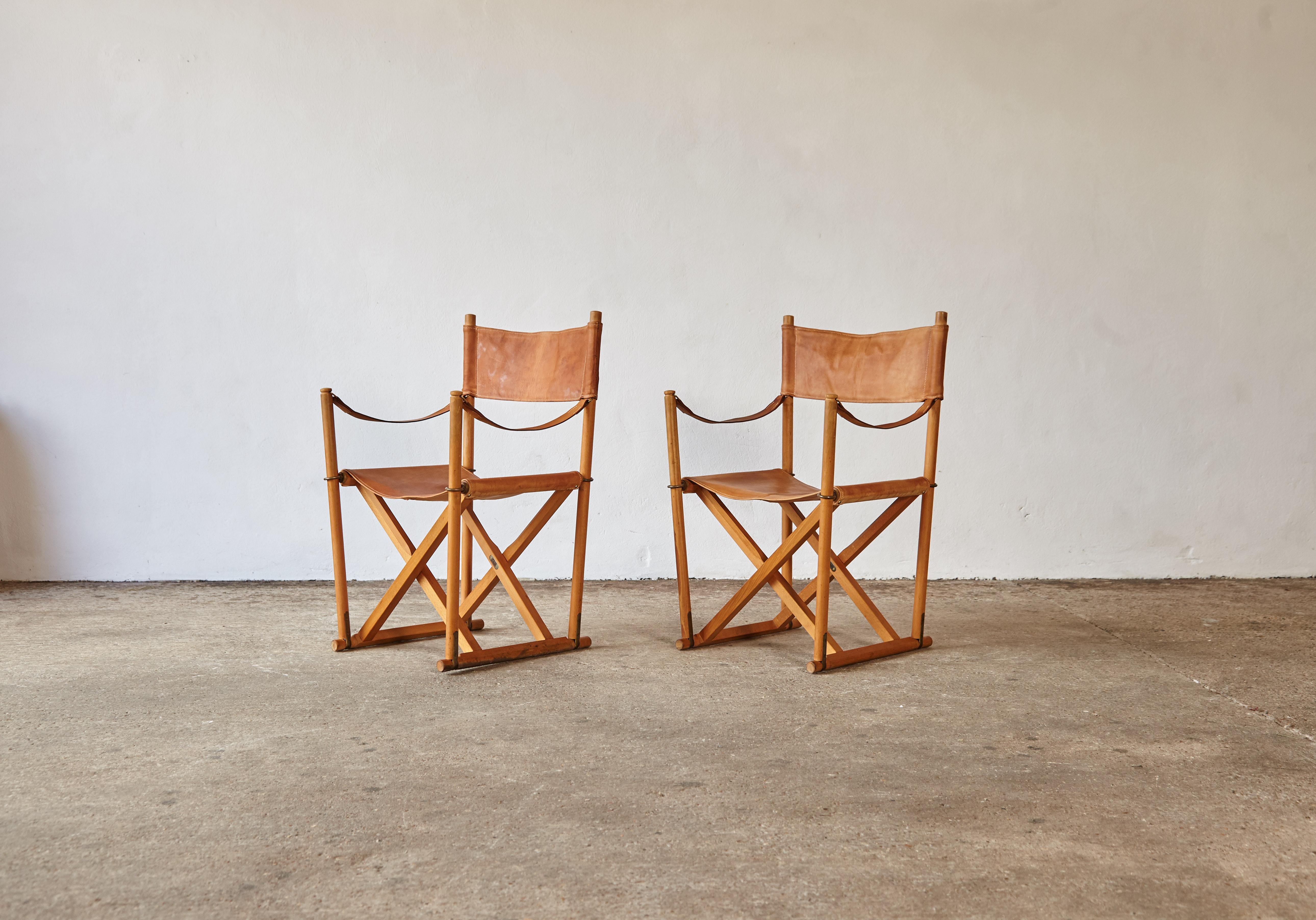 Mogens Koch MK-16 Directors / Safari Chairs, Rud Rasmussen, Denmark, 1960s 3