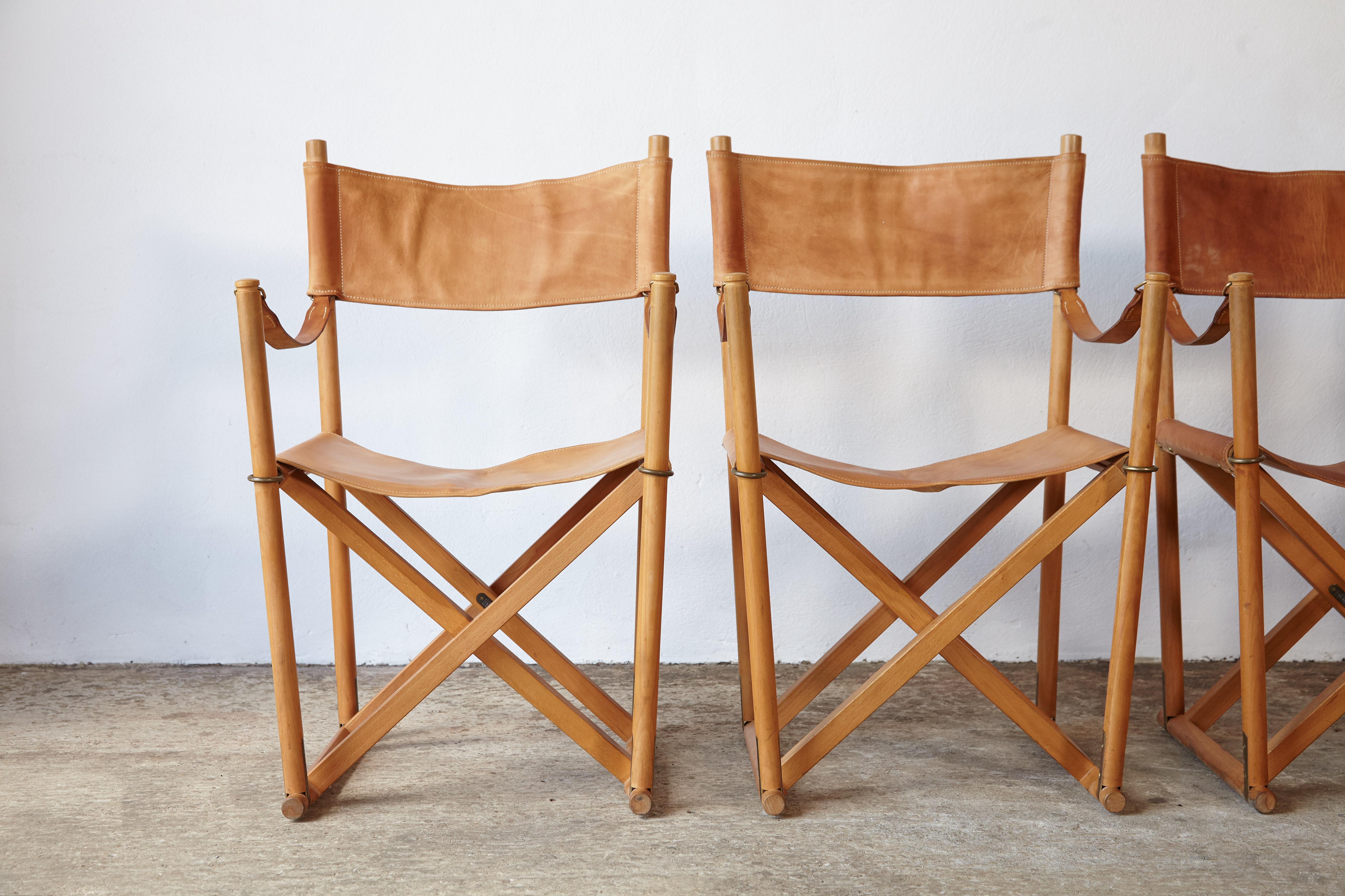 Mogens Koch MK-16 Directors / Safari Chairs, Rud Rasmussen, Denmark, 1960s 8