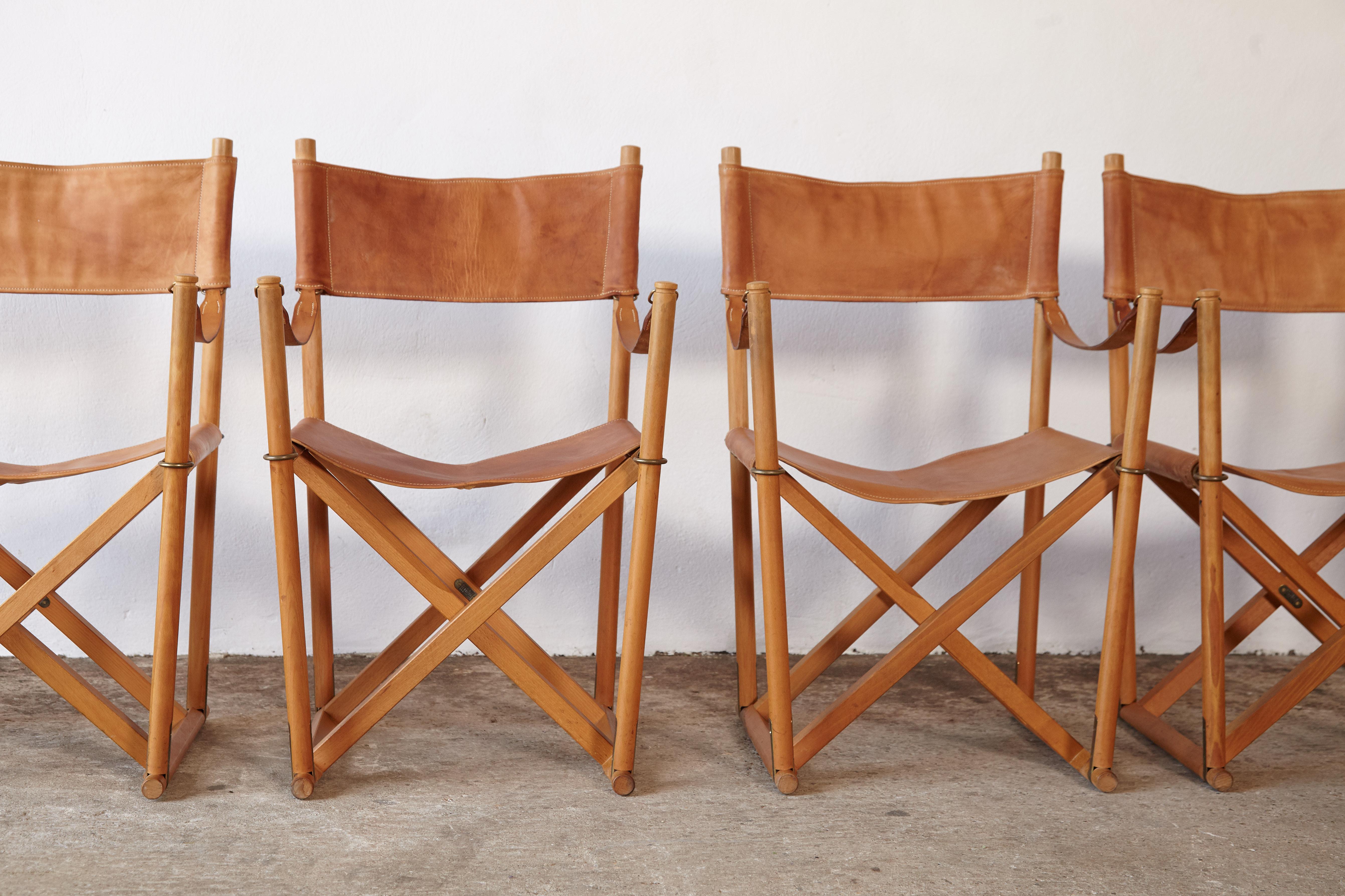 Mogens Koch MK-16 Directors / Safari Chairs, Rud Rasmussen, Denmark, 1960s 9