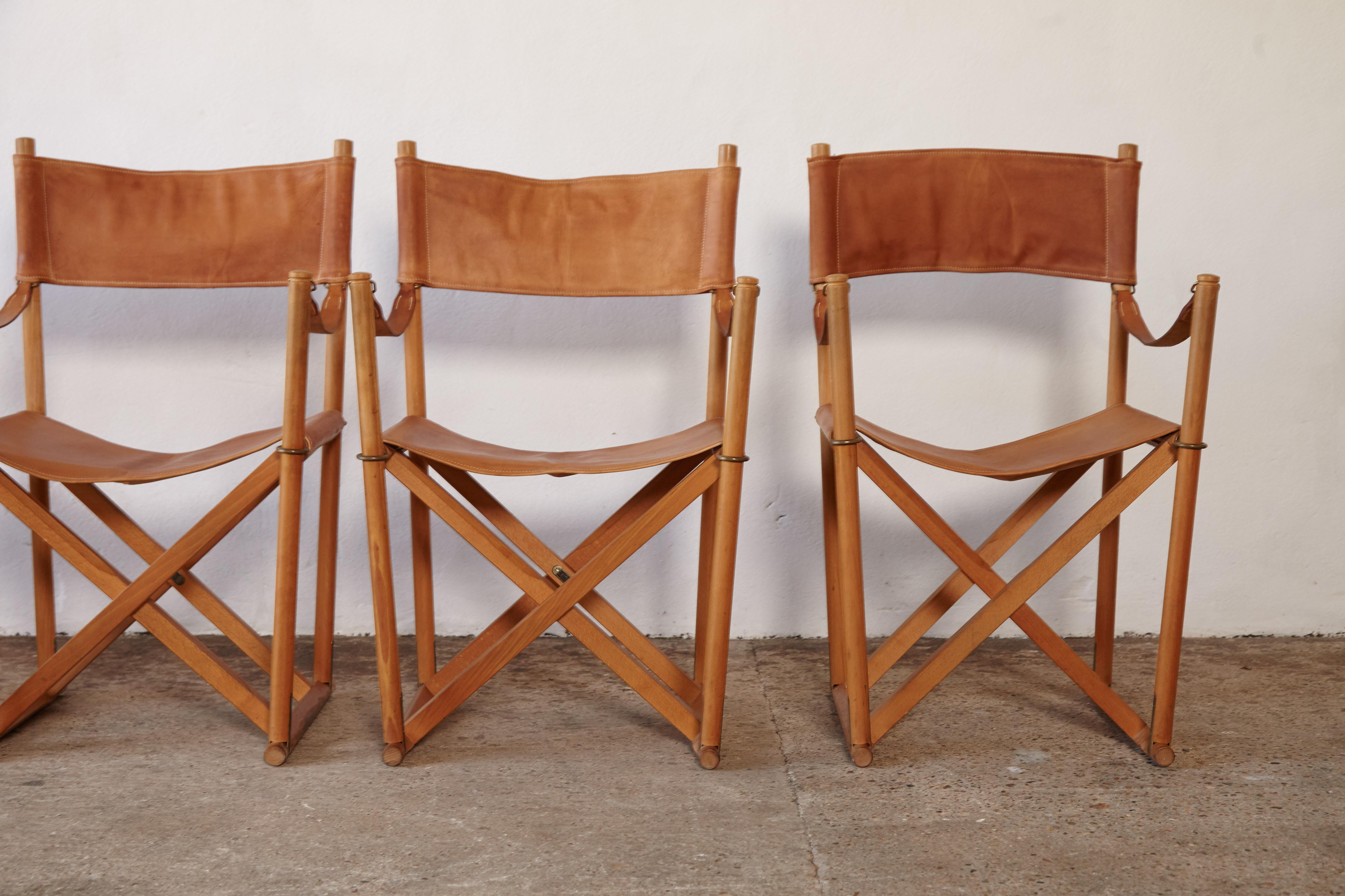 Mogens Koch MK-16 Directors / Safari Chairs, Rud Rasmussen, Denmark, 1960s 10