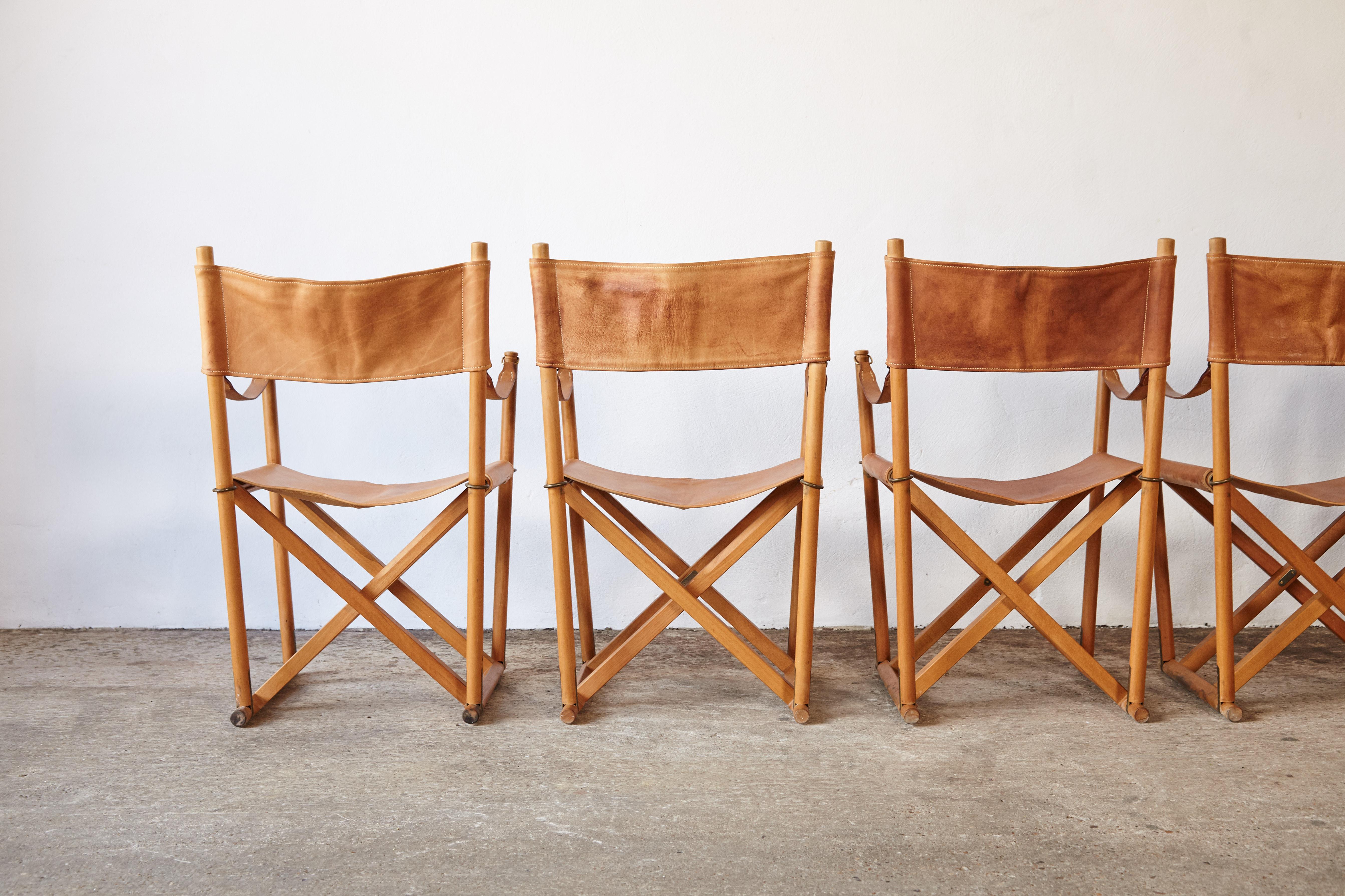 Mogens Koch MK-16 Directors / Safari Chairs, Rud Rasmussen, Denmark, 1960s 11