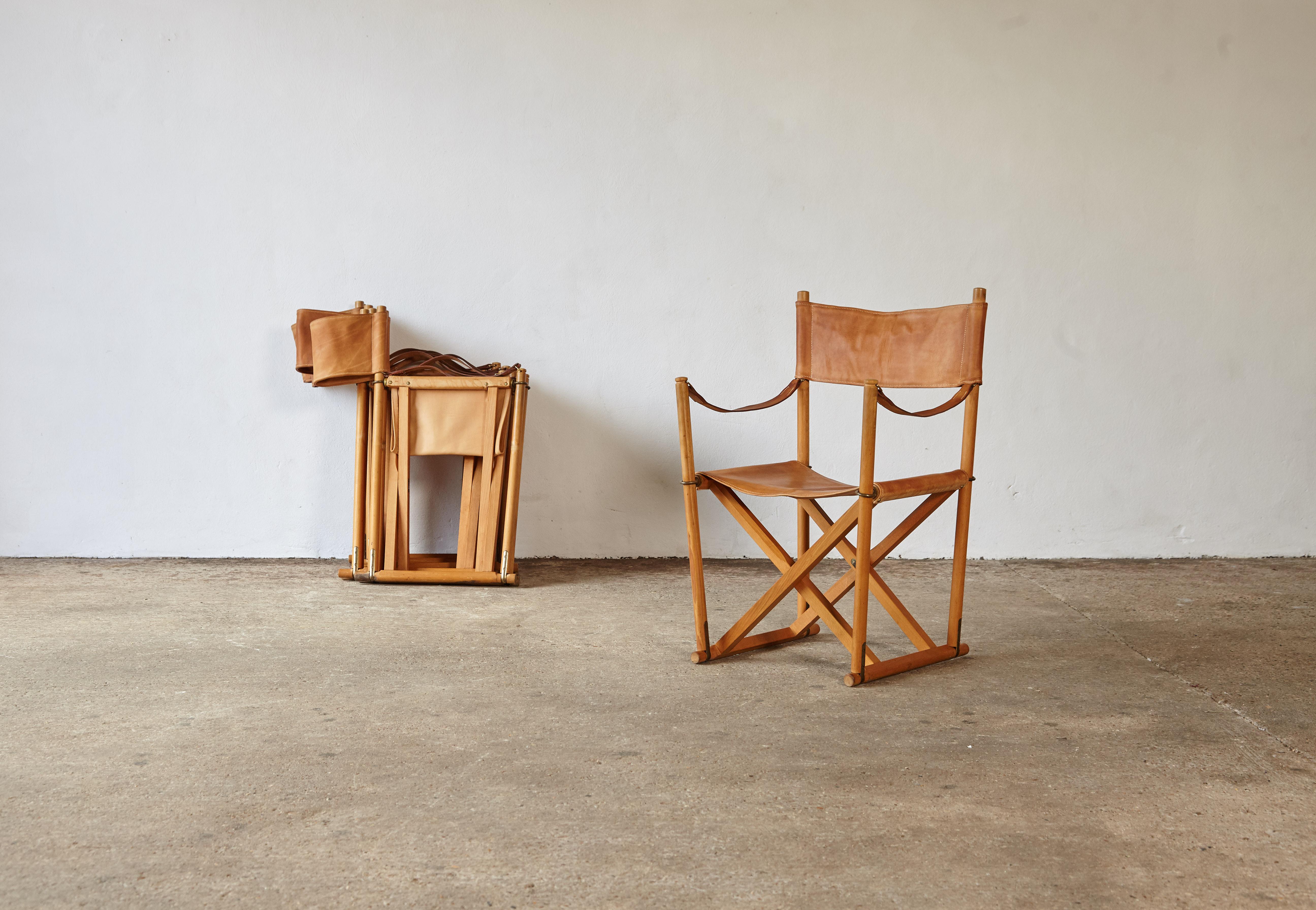 Mogens Koch MK-16 Directors / Safari Chairs, Rud Rasmussen, Denmark, 1960s 1