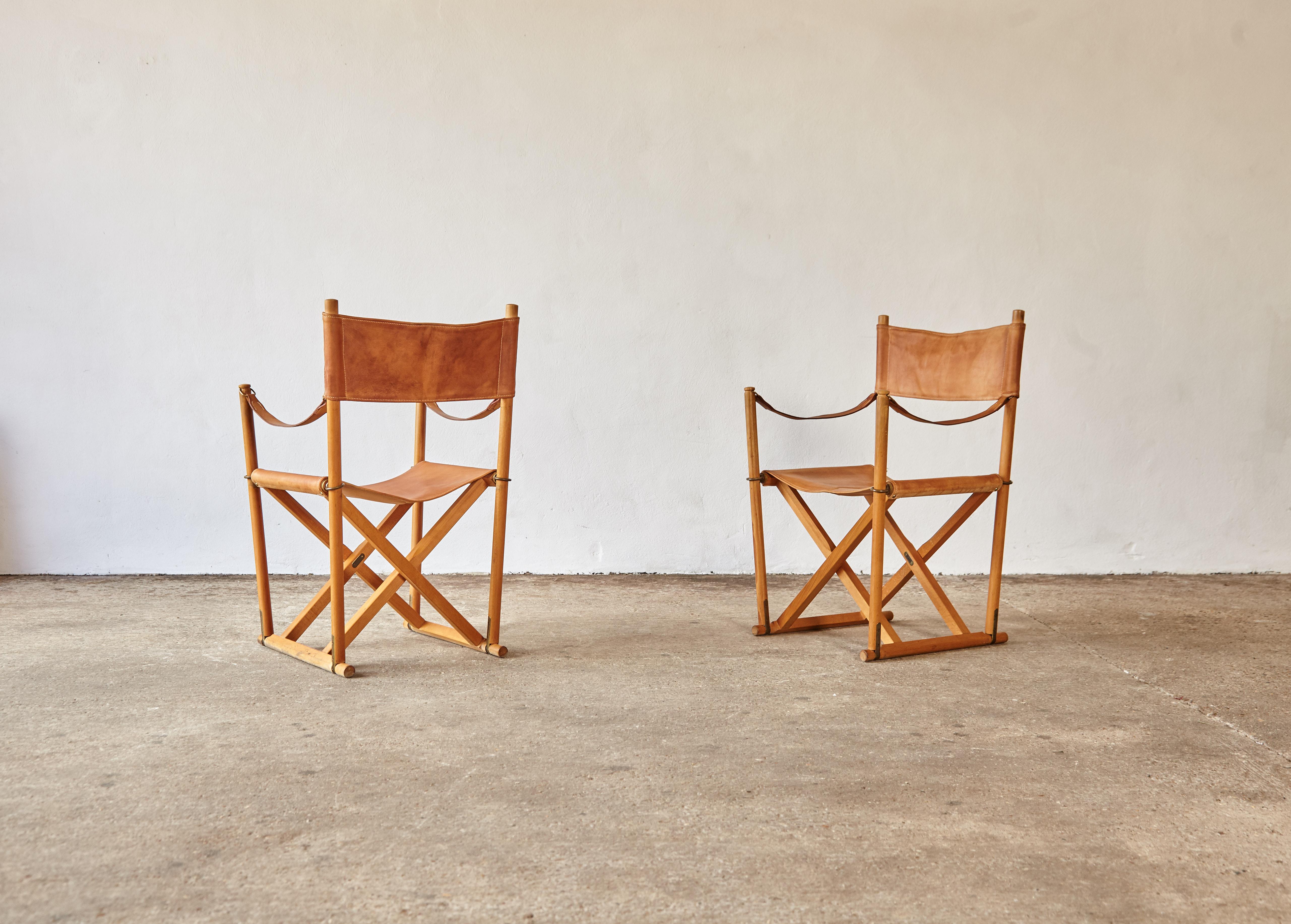 Mogens Koch MK-16 Directors / Safari Chairs, Rud Rasmussen, Denmark, 1960s 2