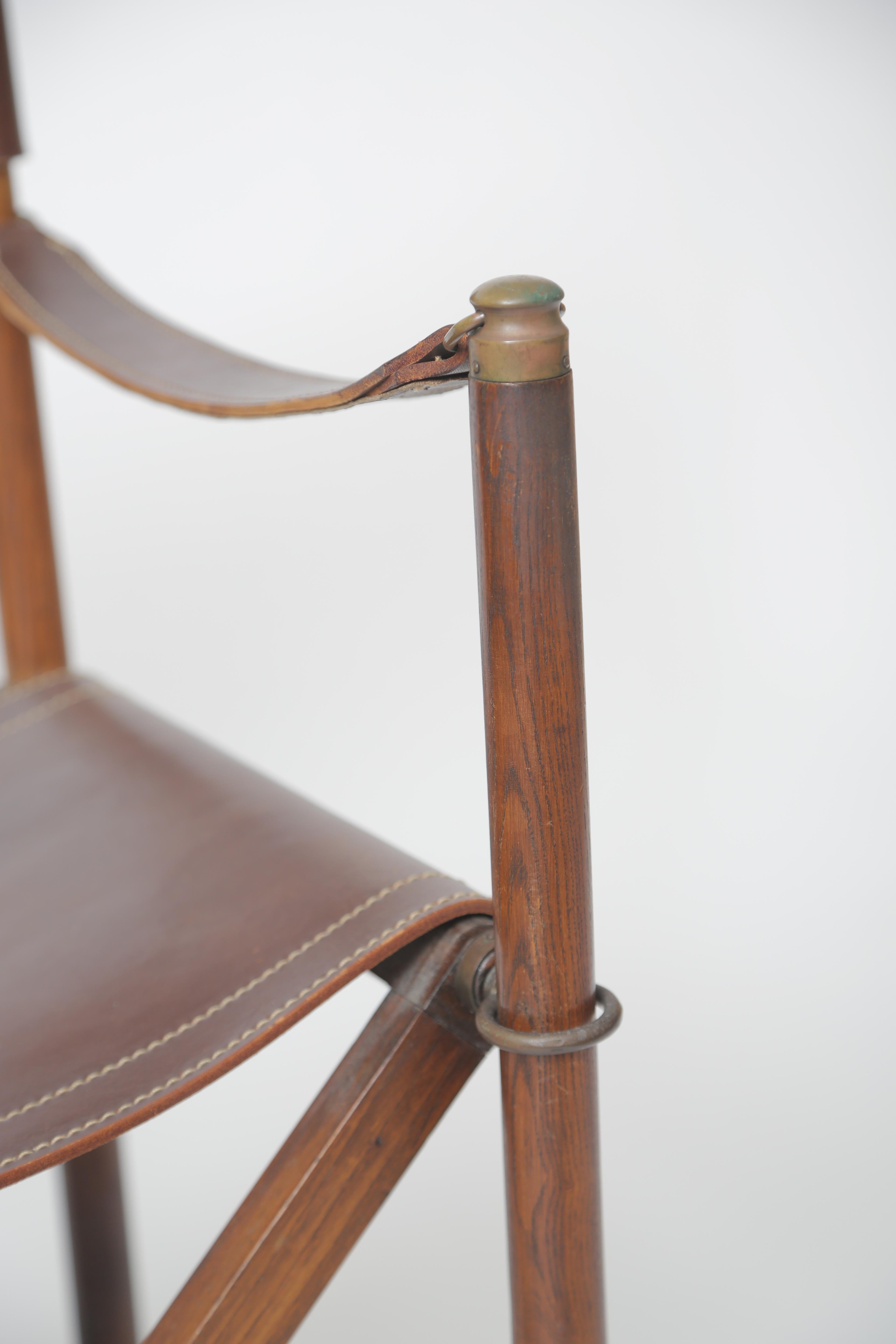 Leather Mogens Koch MK-16 Folding Chair