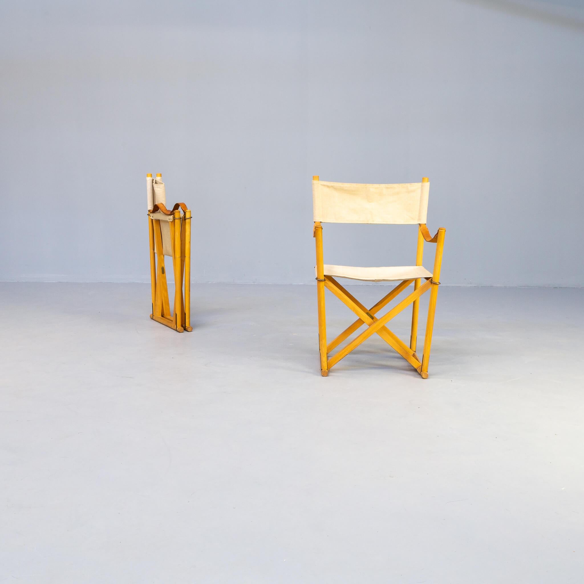 Mid-Century Modern Mogens Koch ‘MK-16’ Safari Chair for Interna Set / 2