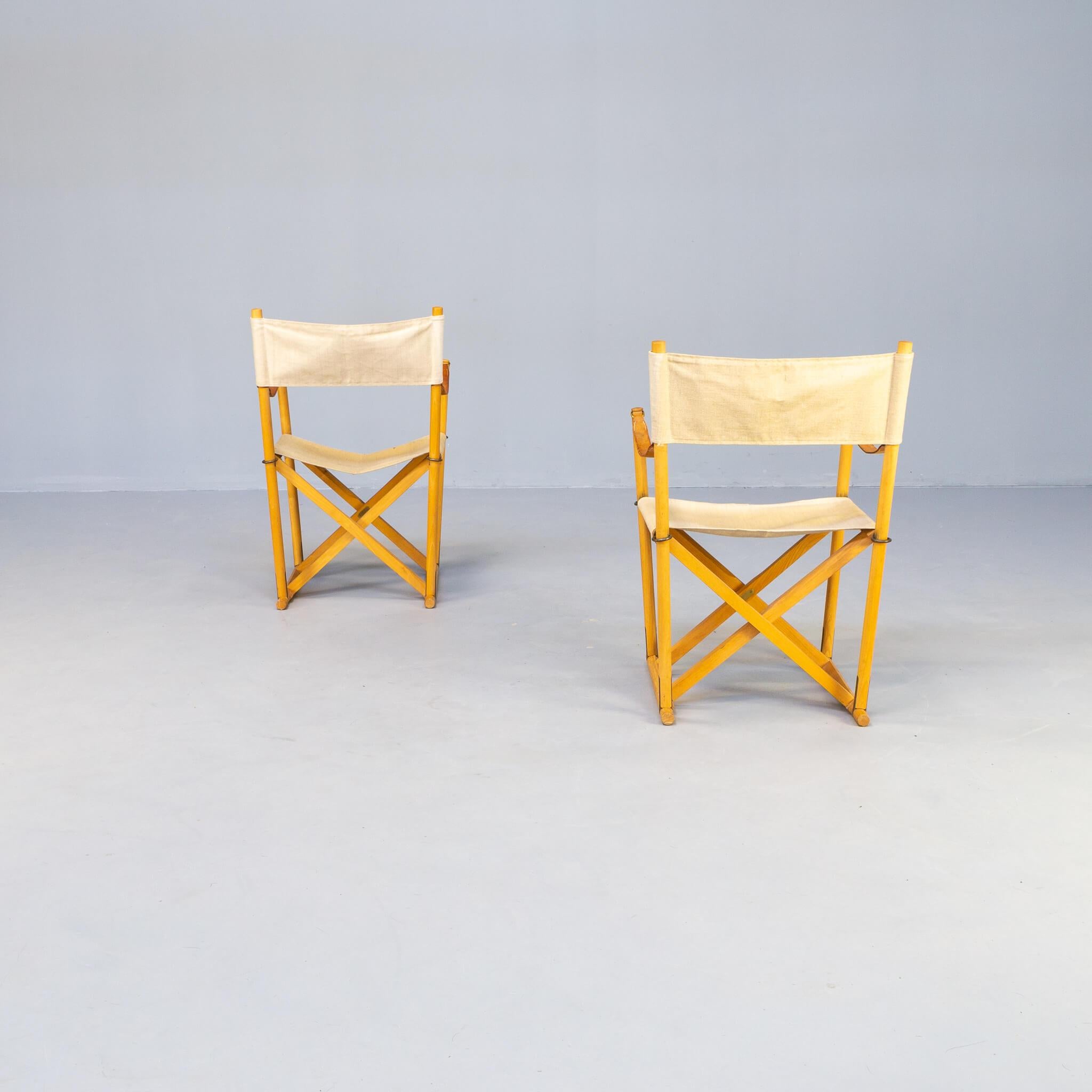 20th Century Mogens Koch ‘MK-16’ Safari Chair for Interna Set / 2