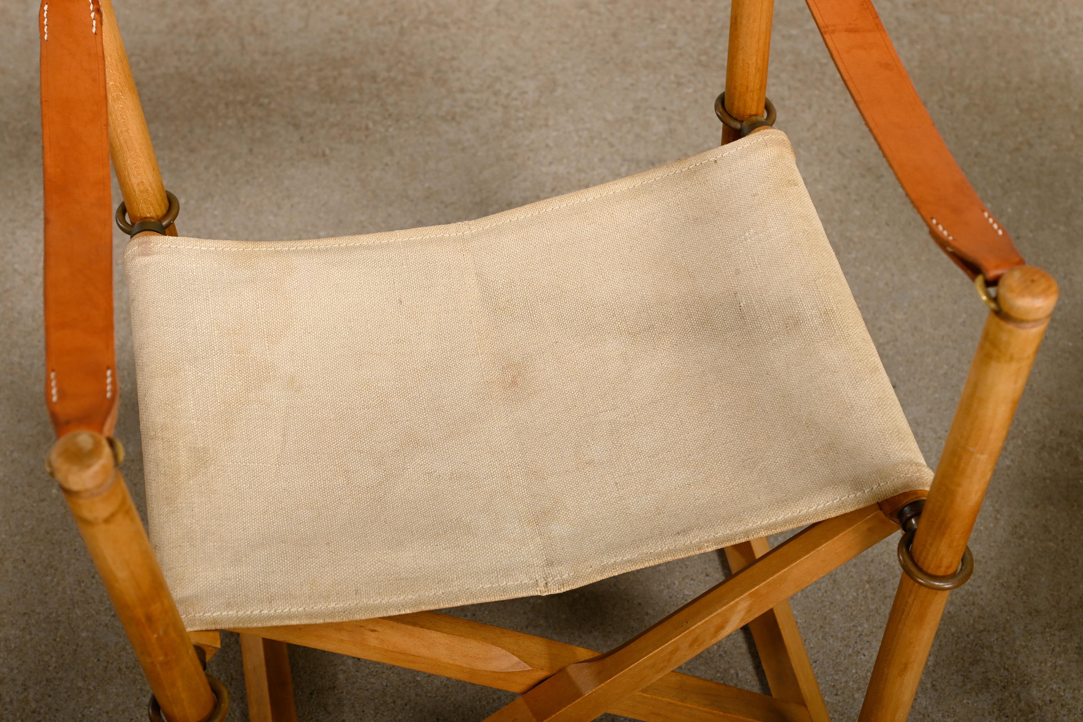 Mogens Koch MK16 Children's Folding Chair Beech Wood / Canvas for Rud Rasmussen 5