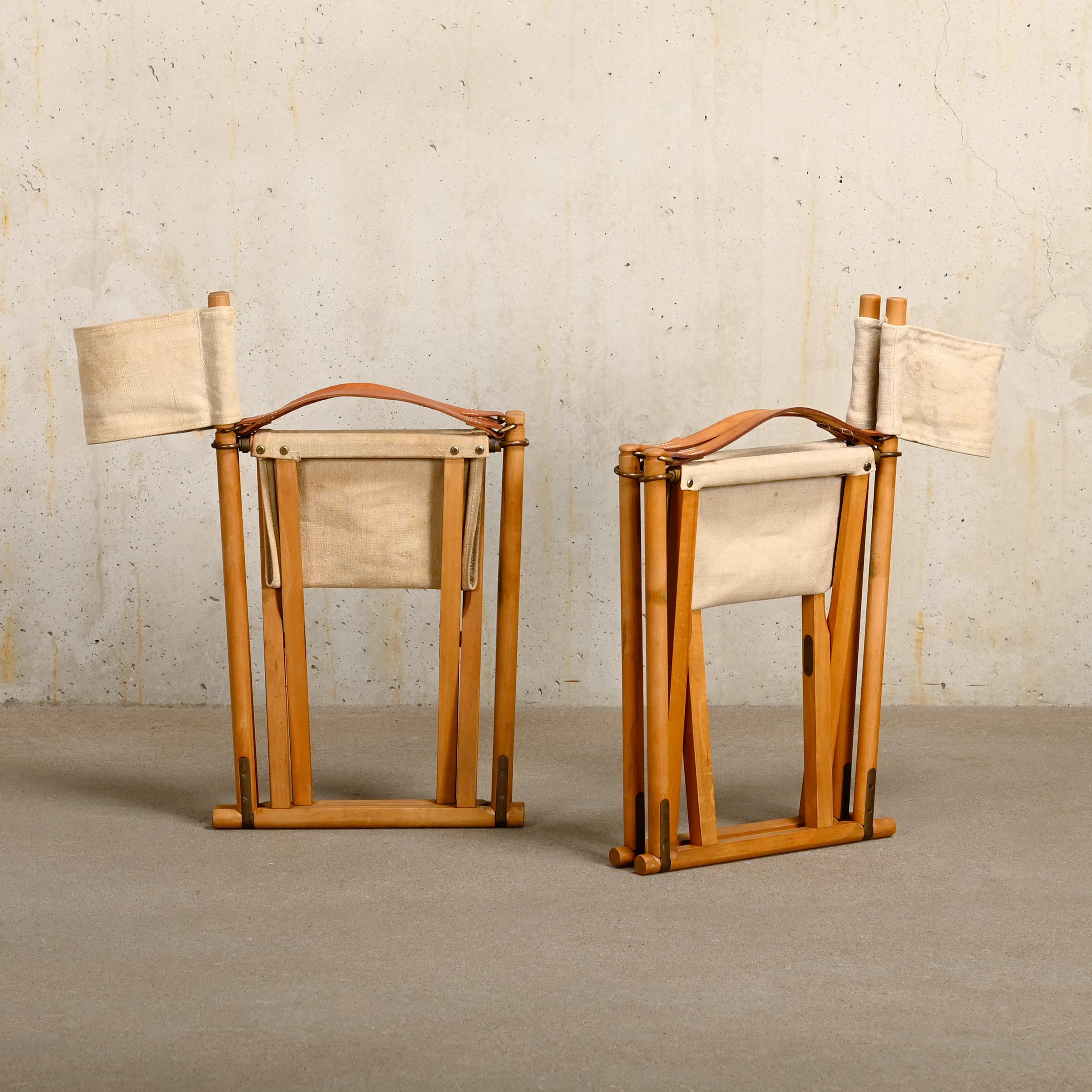 Mogens Koch MK16 Children's Folding Chair Beech Wood / Canvas for Rud Rasmussen 2