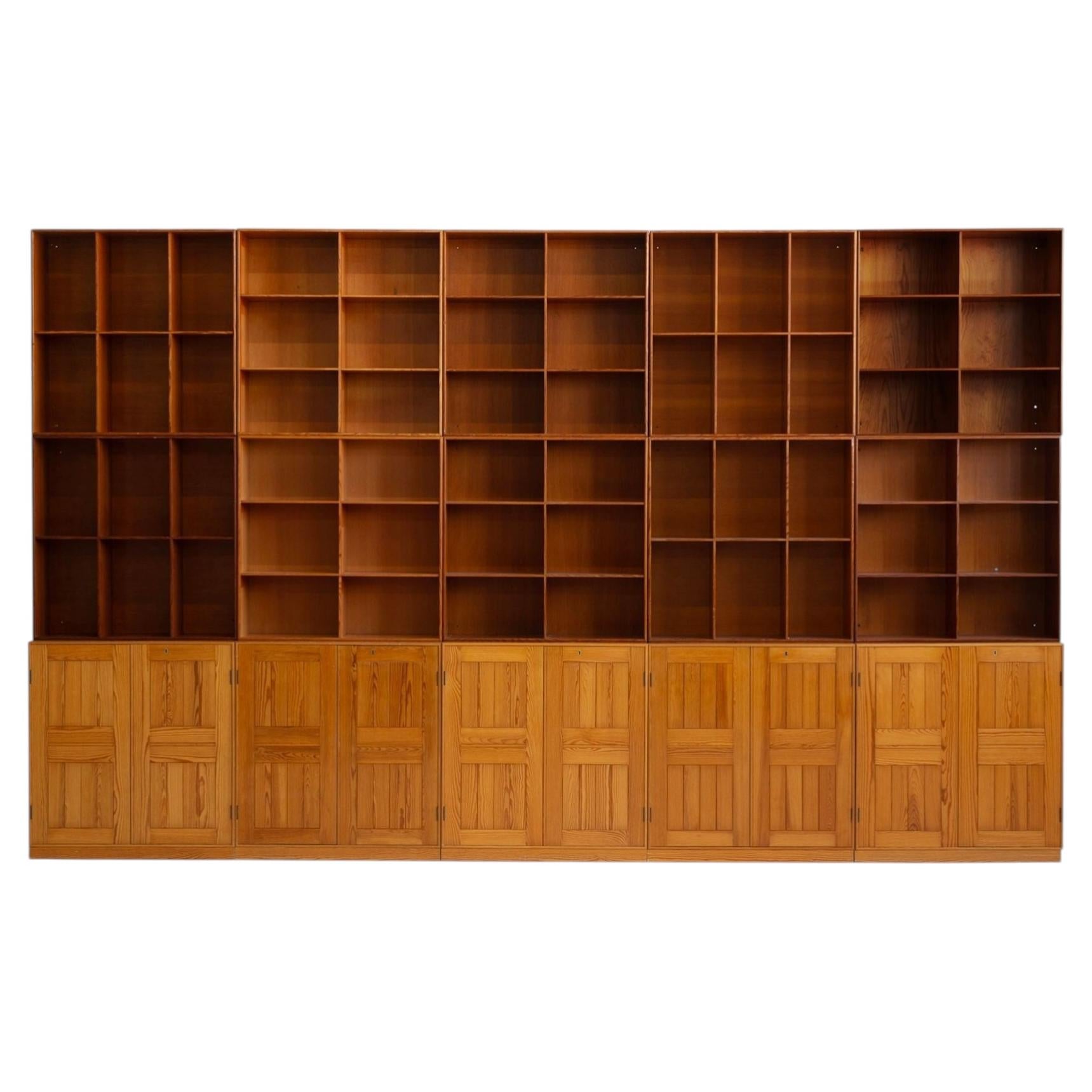 Mogens Koch Modular Bookcase Wall System for Rud. Rasmussen Denmark 1955c.