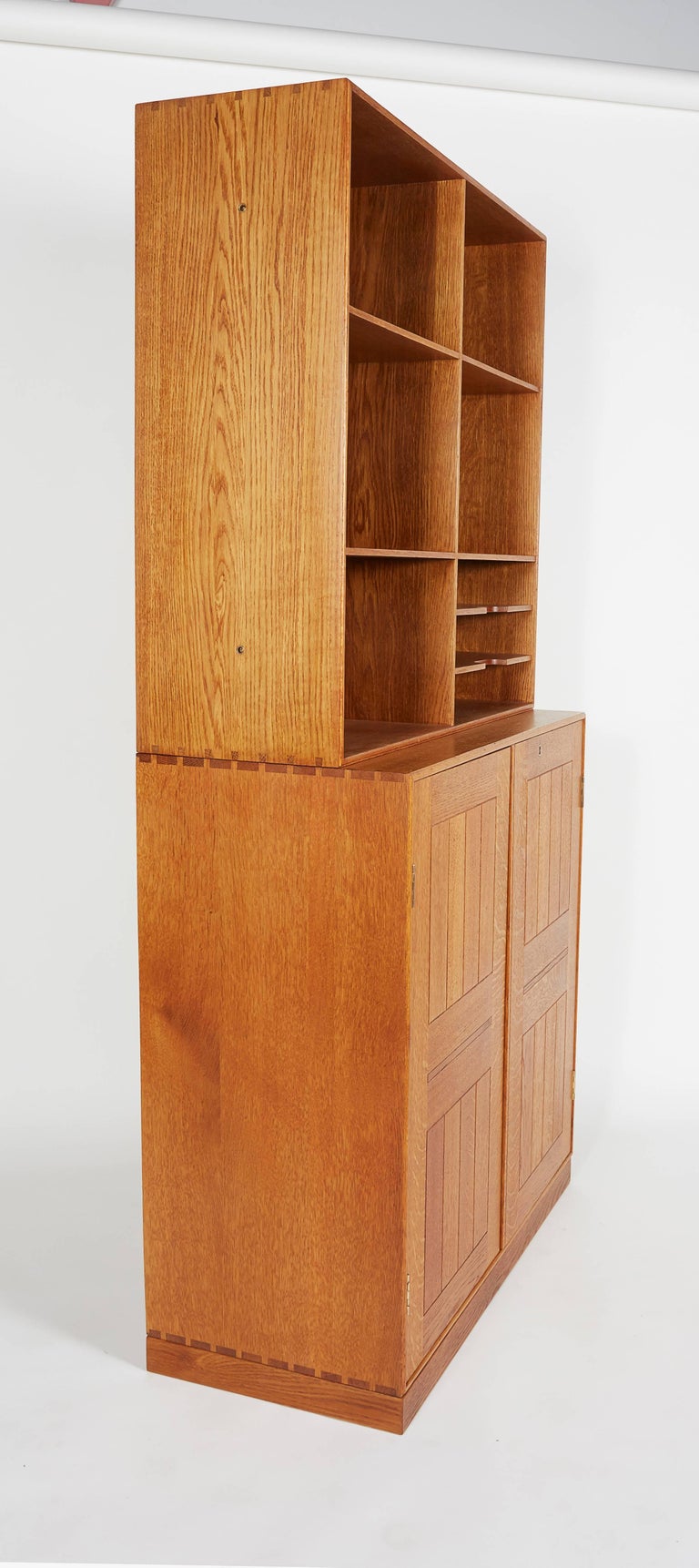 Scandinavian Modern Mogens Koch Modular Cabinets with Bookcases, Denmark, 1950s