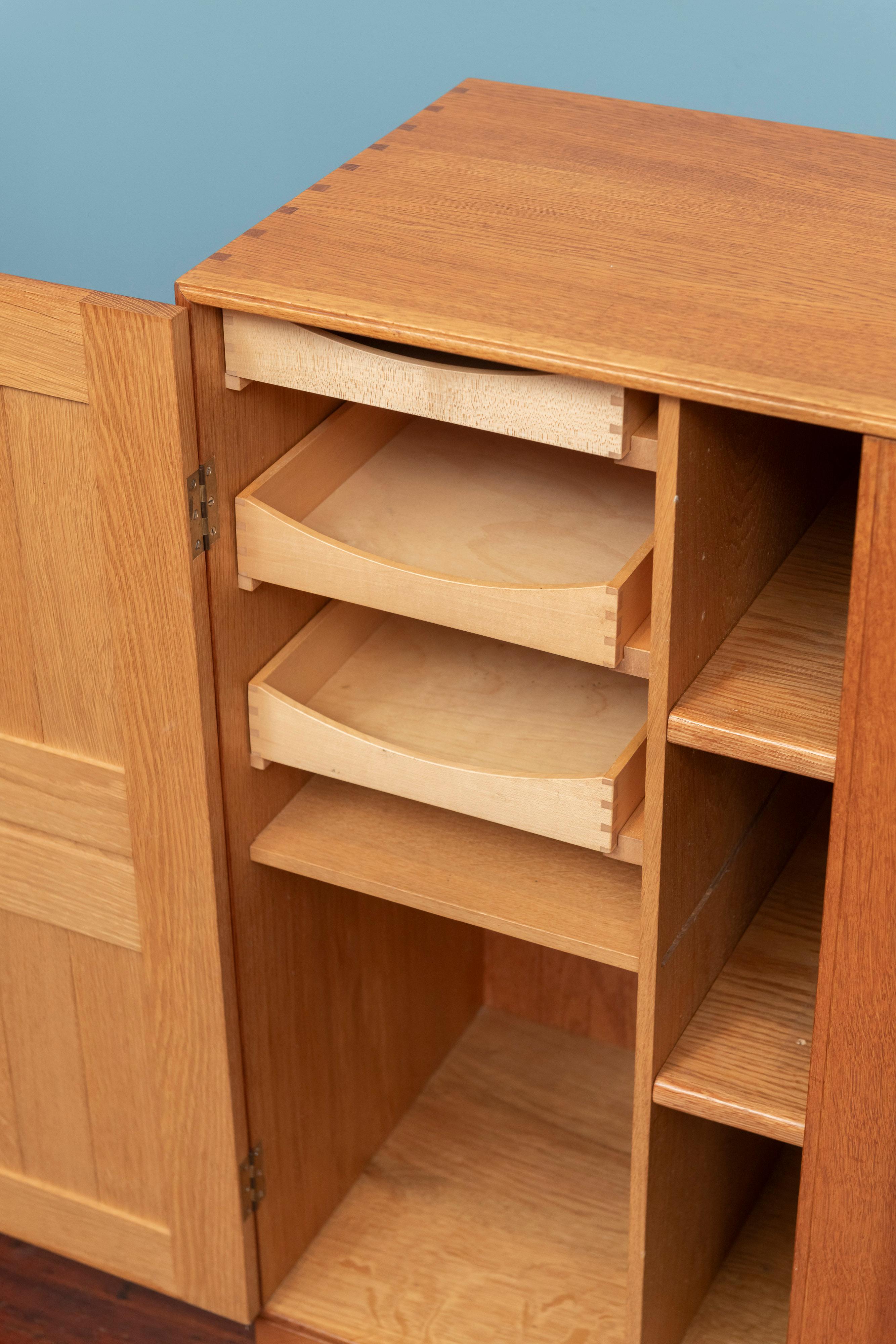 Mogens Koch Oak Cabinets or Nightstands by Rud Rasmussen 2