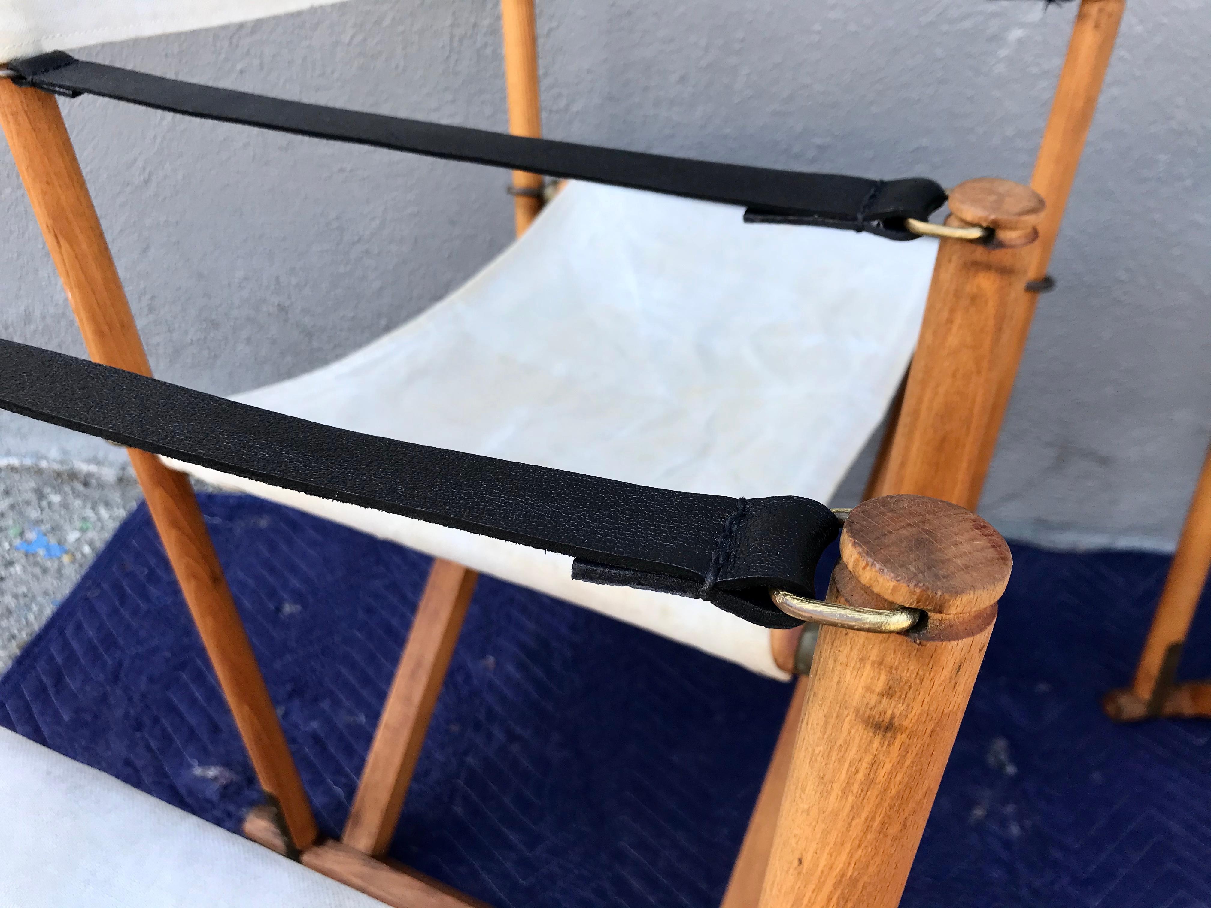 20th Century Mogens Koch Occasional Folding Safari Chairs