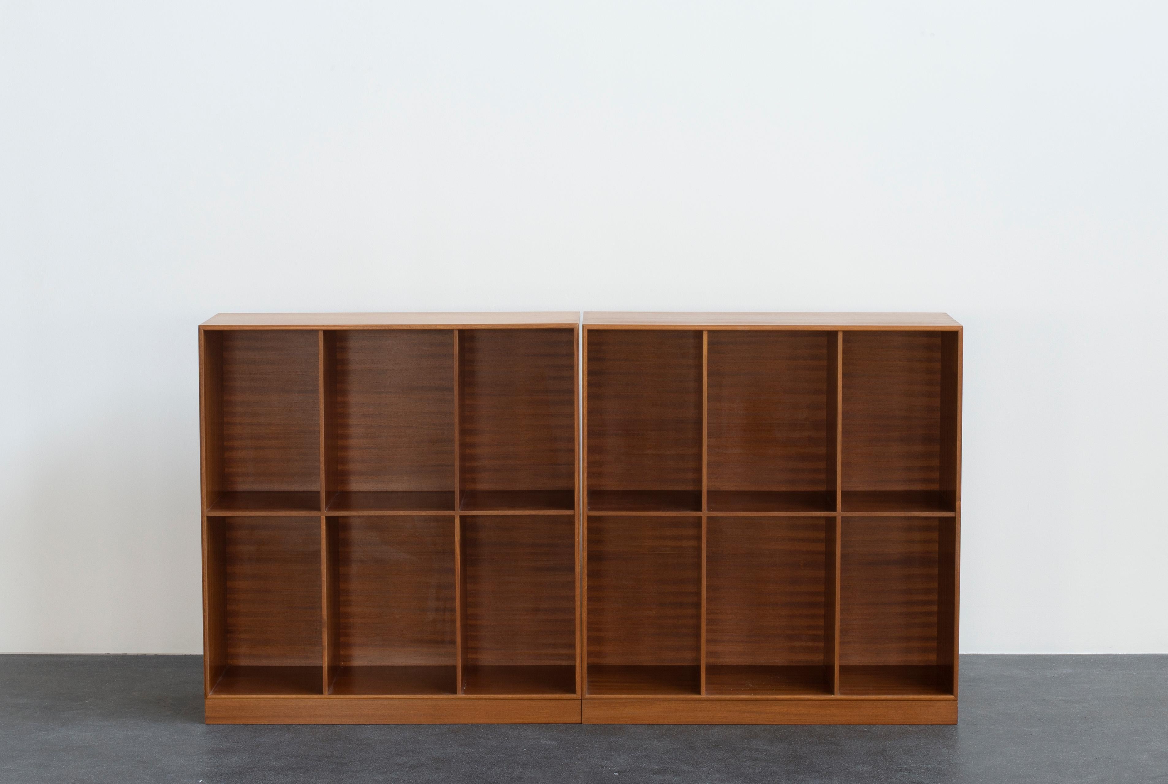 Mogens Koch pair of bookcases in mahogany. Executed by Rud Rasmussen.