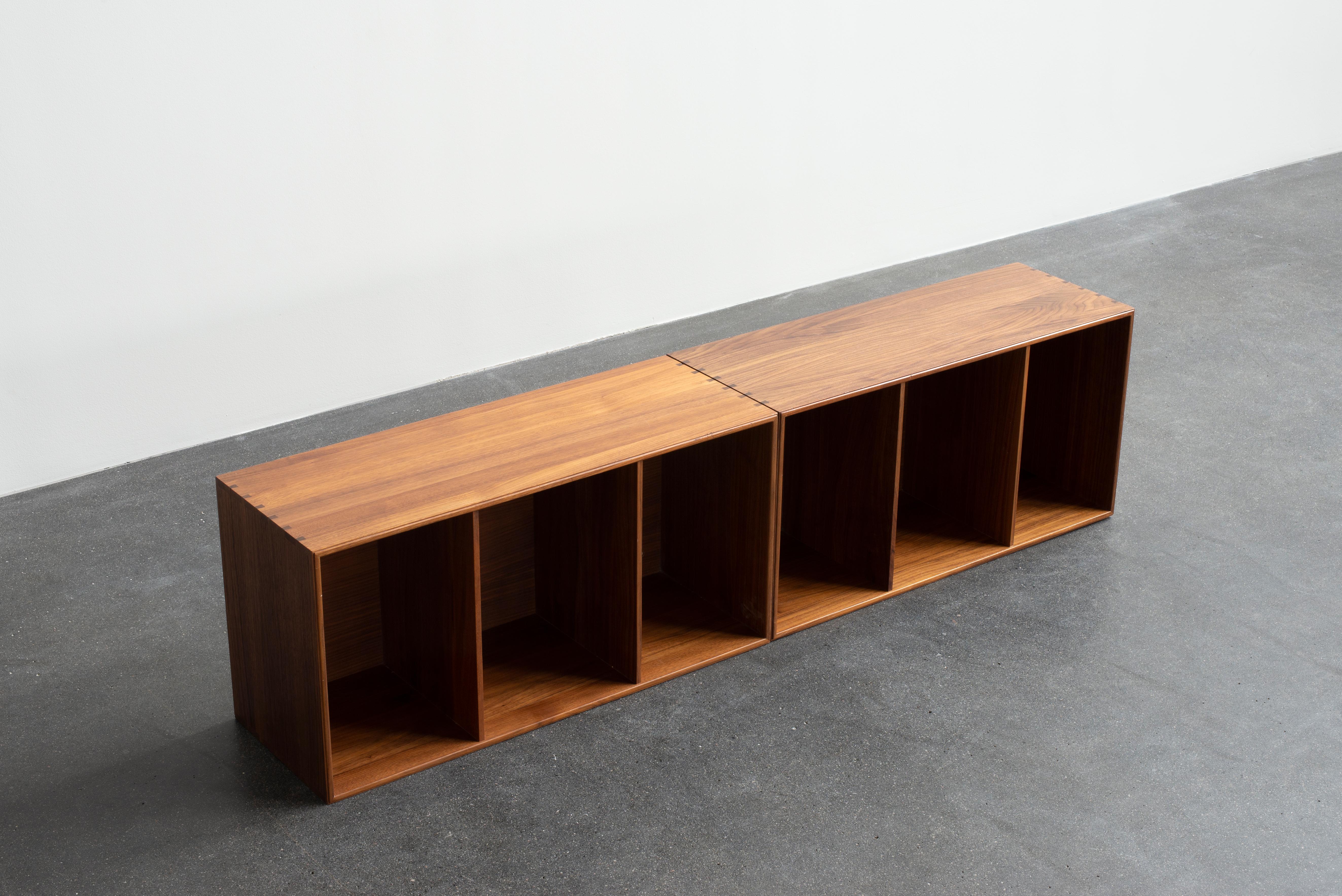 Lacquered Mogens Koch Pair of Bookcases for Rud, Rasmussen