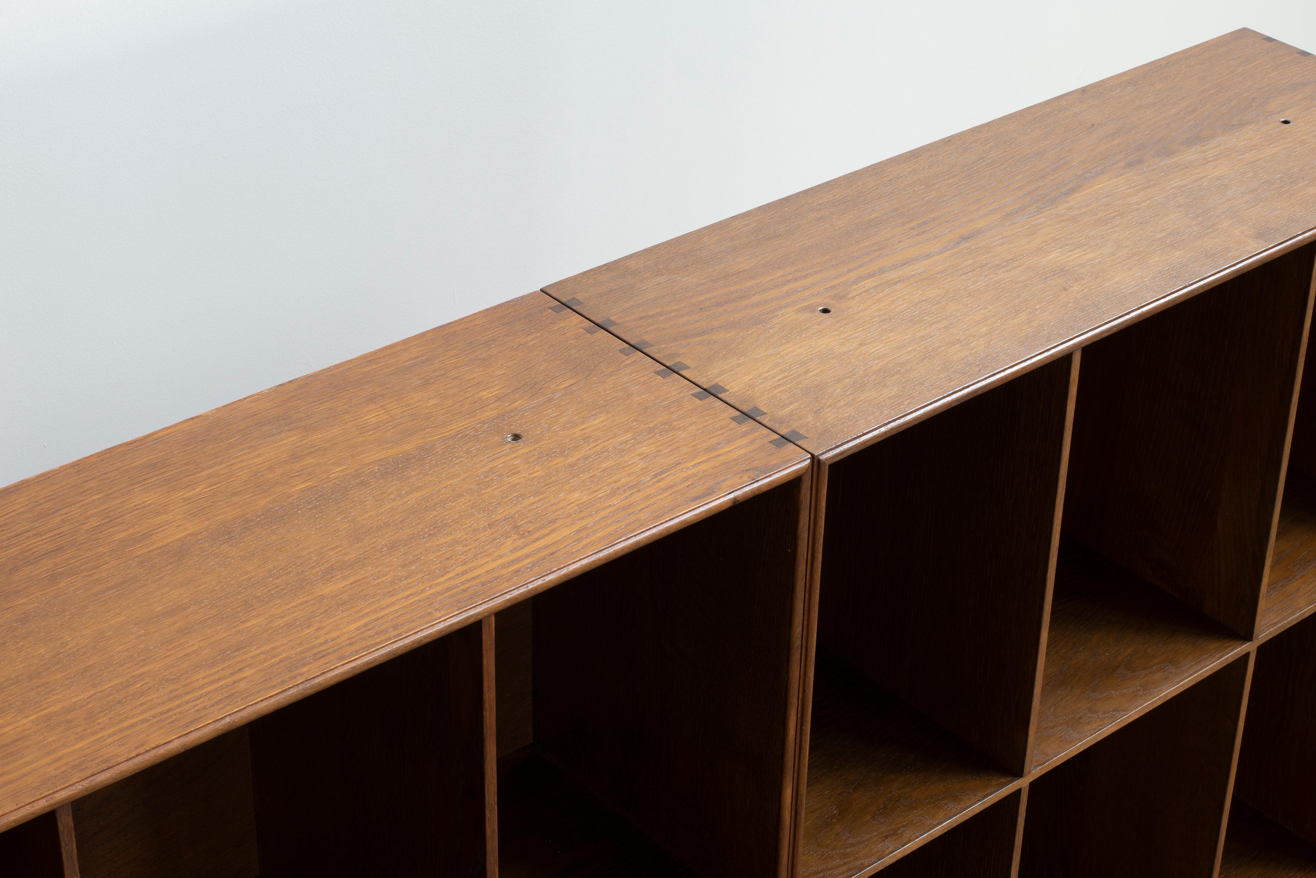 Polished Mogens Koch Pair of Bookcases in Oak for Rud Rasmussen For Sale