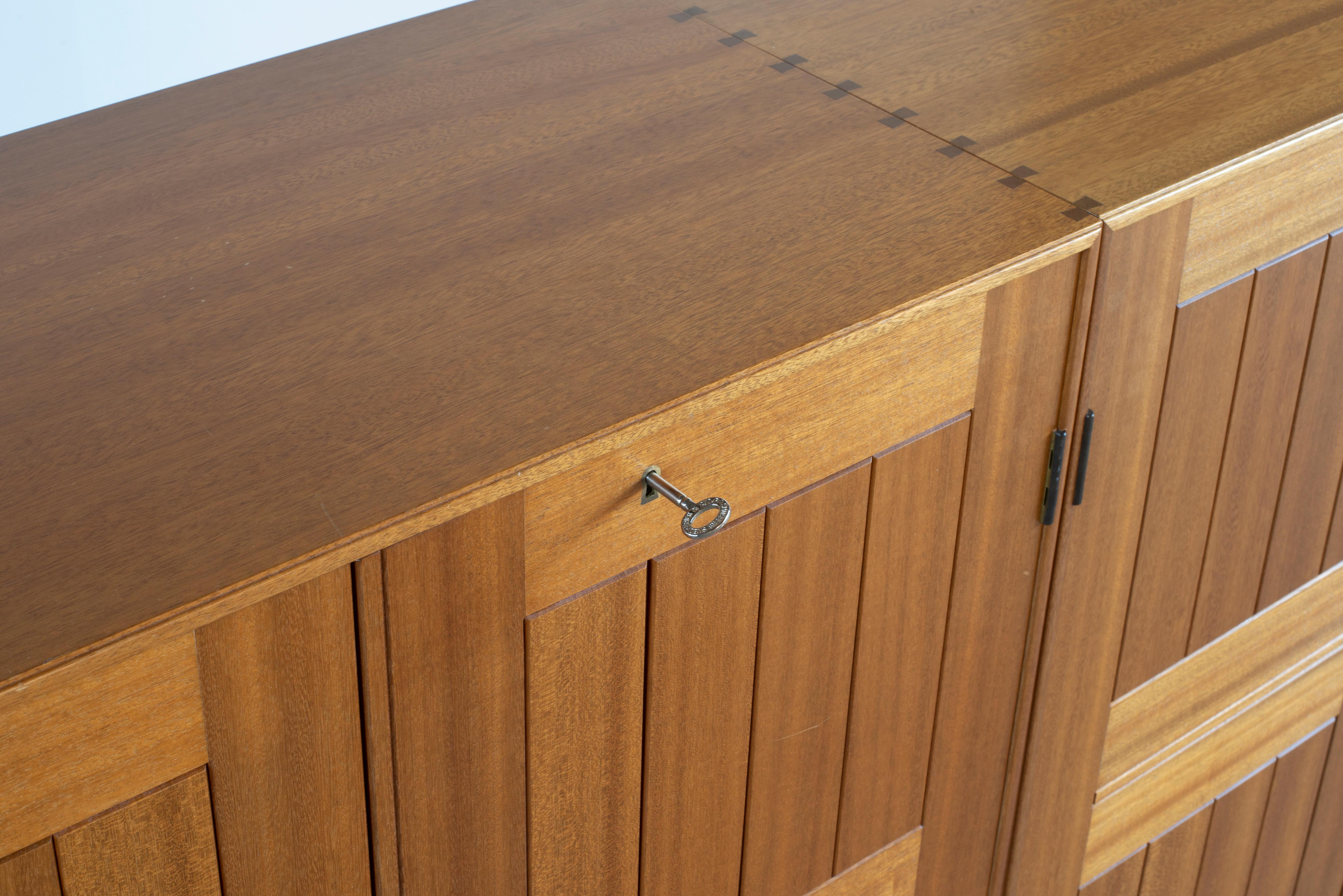 Lacquered Mogens Koch Pair of Cabinets in Mahogany for Rud. Rasmussen