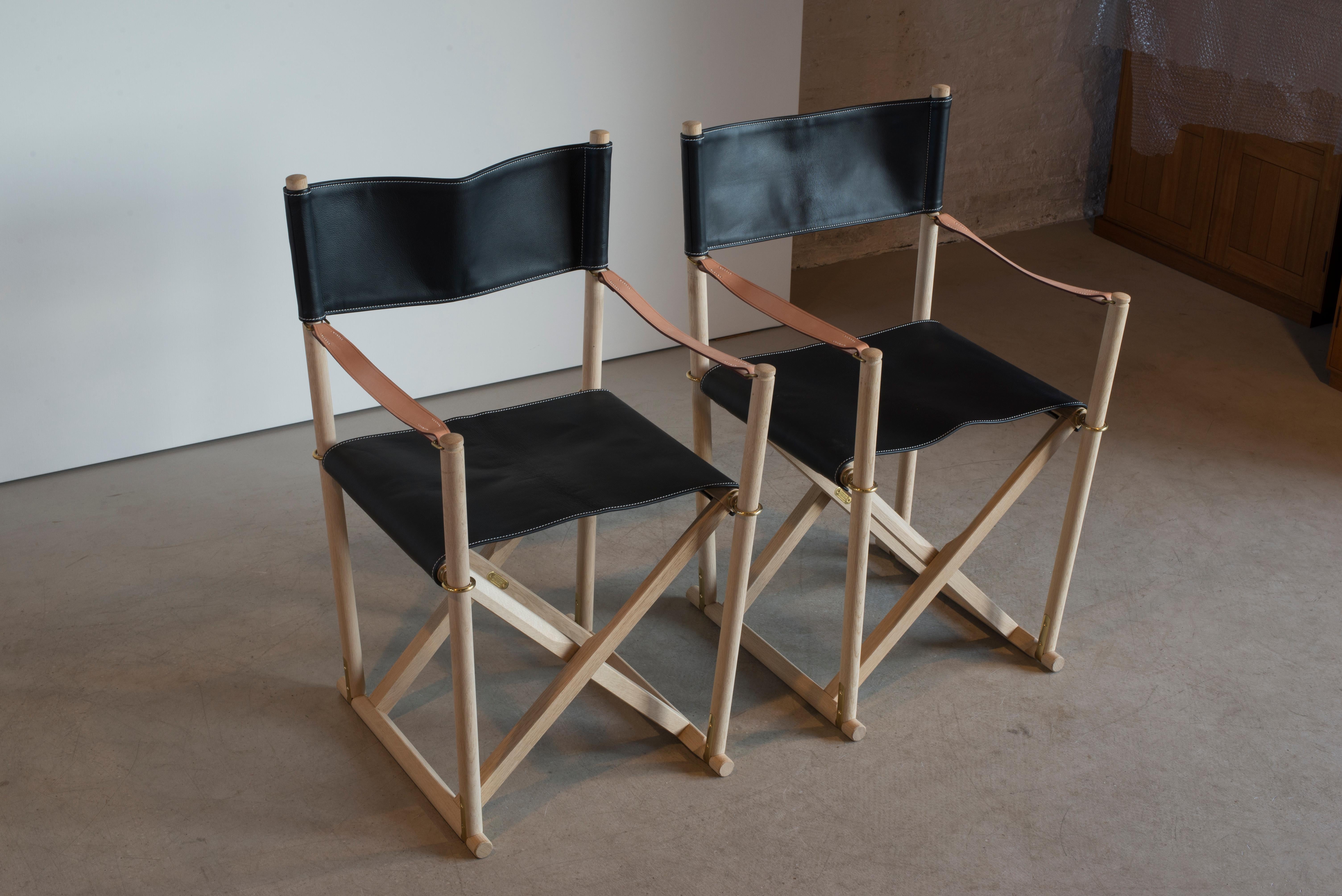 Scandinavian Modern Mogens Koch Pair of Folding Chairs for Rud. Rasmussen For Sale