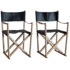 Mogens Koch Pair of Folding Chairs for Rud. Rasmussen