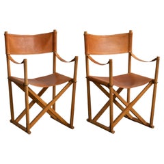 Mogens Koch Pair of Folding Chairs for Rud. Rasmussen