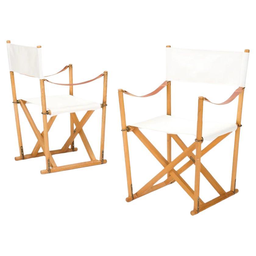 Mogens Koch Pair of MK-16 Folding Chairs for Interna, 1932/1969 en vente