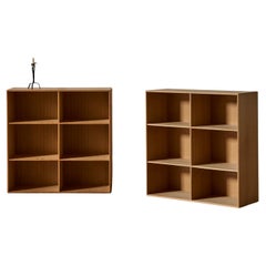 Mogens Koch Pair of Modular Oak Bookcases, Rud Rasmussen
