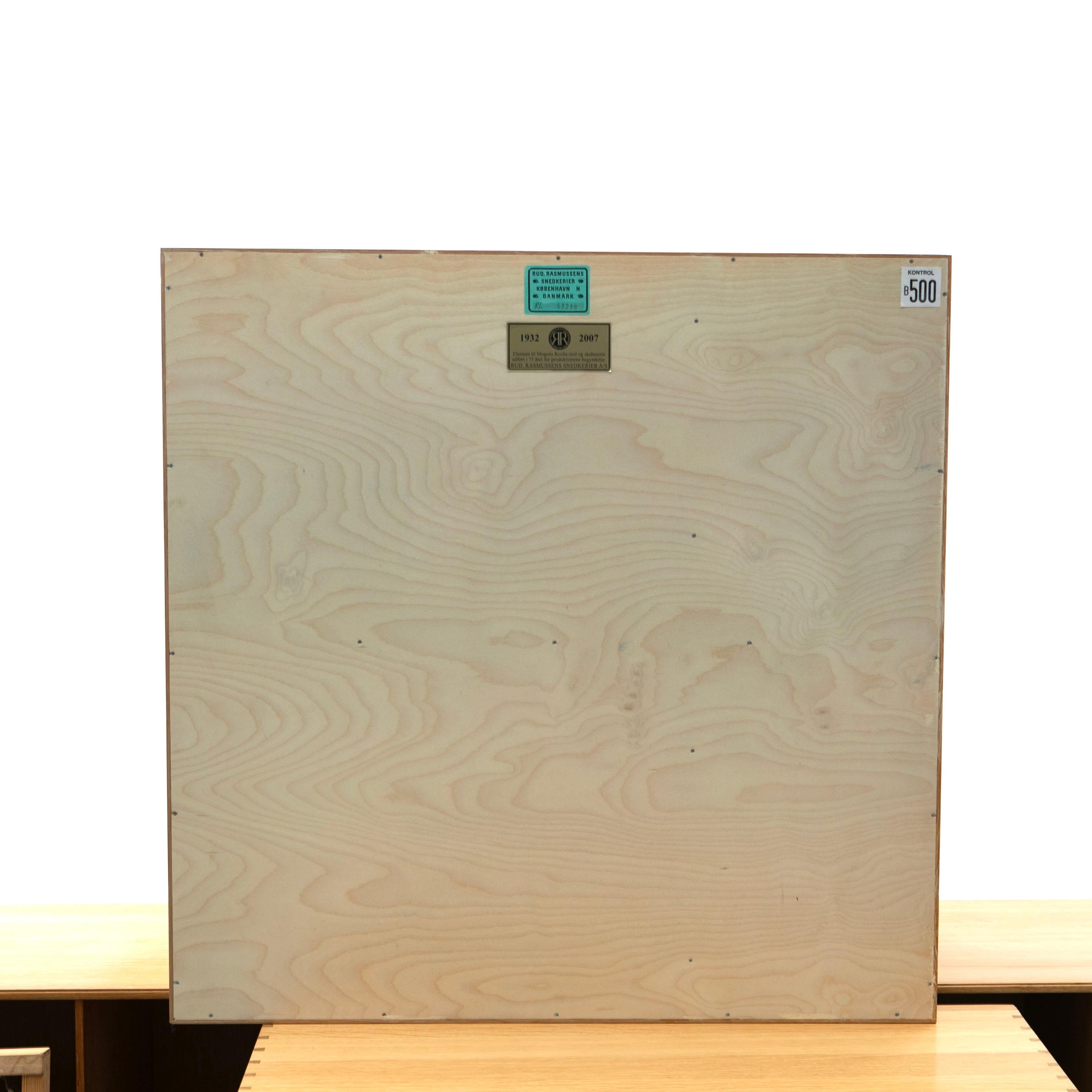 Mogens Koch Set of 4 Oak Bookcases for Rud Rasmussen 75th Anniversary Edition 3