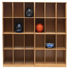 Mogens Koch Set of 4 Oak Bookcases for Rud Rasmussen 75th Anniversary Edition