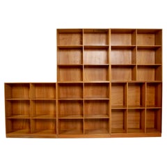 Mogens Koch, Set di 5 librerie in Elmwood, Rud. Rasmussen, Danimarca, anni '1940