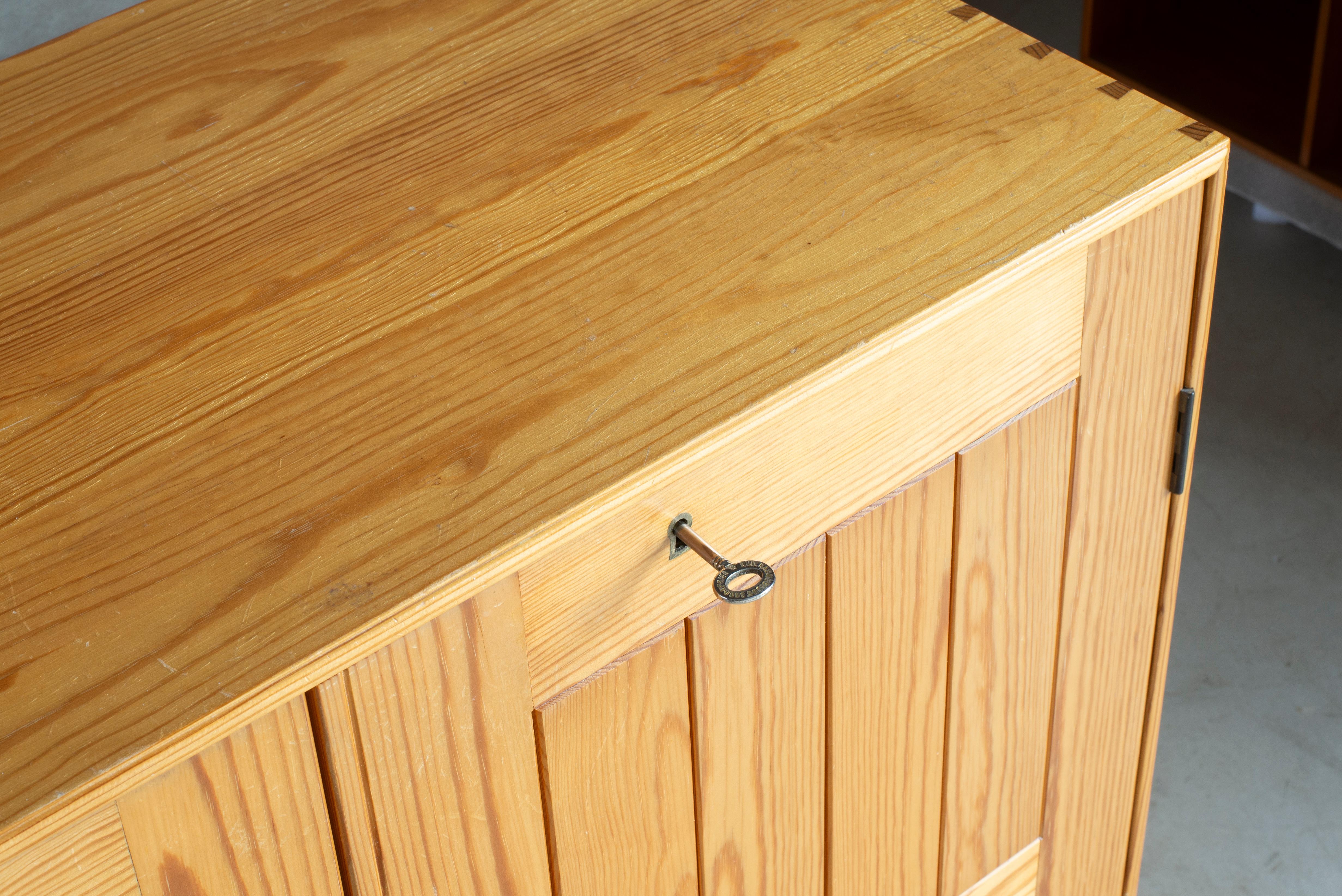 Lacquered Mogens Koch Set of Cabinets in Pine for Rud, Rasmussen For Sale