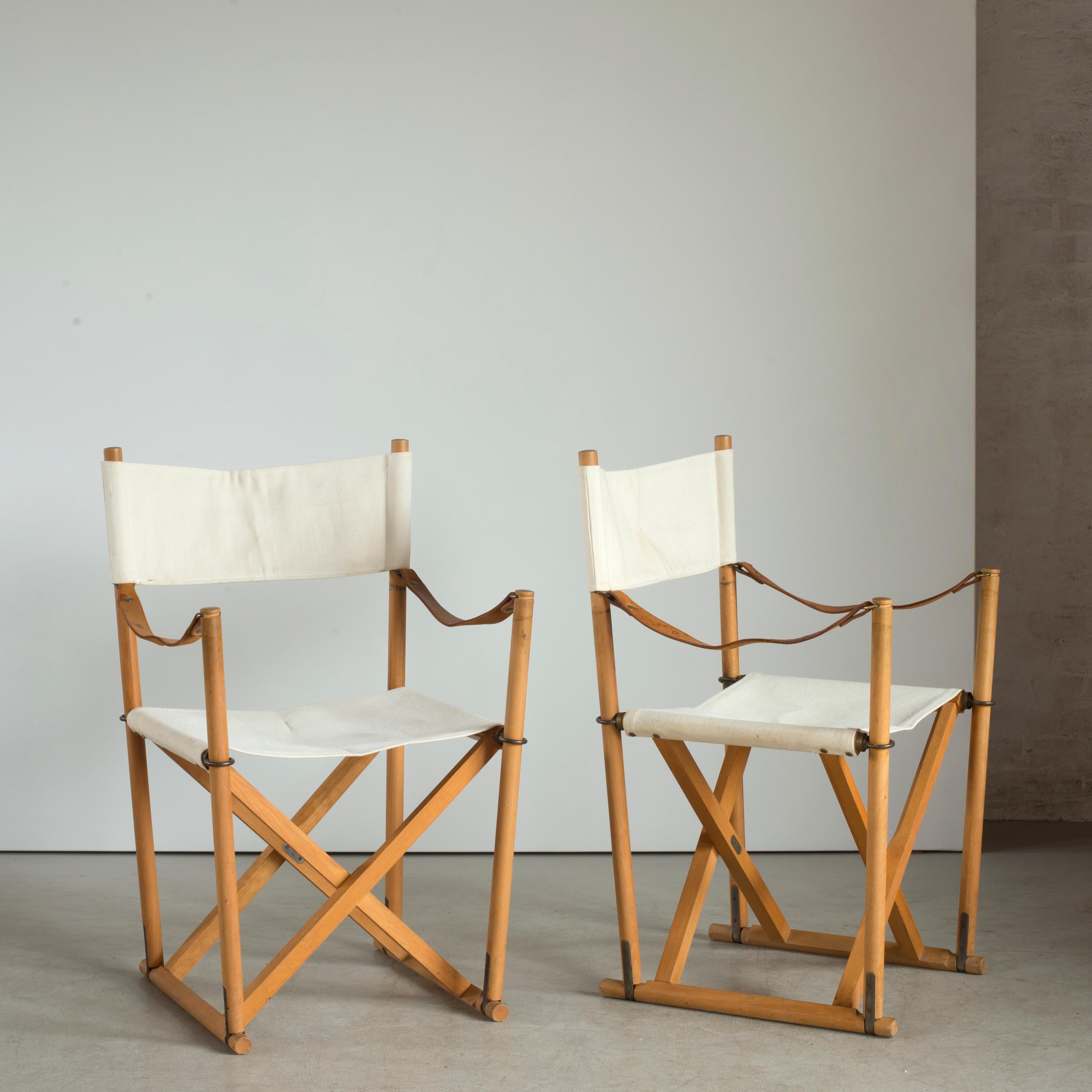 Mogens Koch Set of Six Folding Chairs In Good Condition In Copenhagen, DK