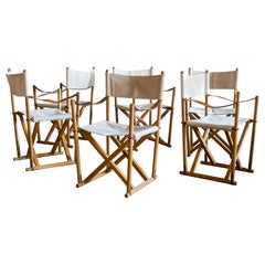 Mogens Koch Set of Six MK16 Folding Chairs for Rud Rasmussen, Denmark, 1950s