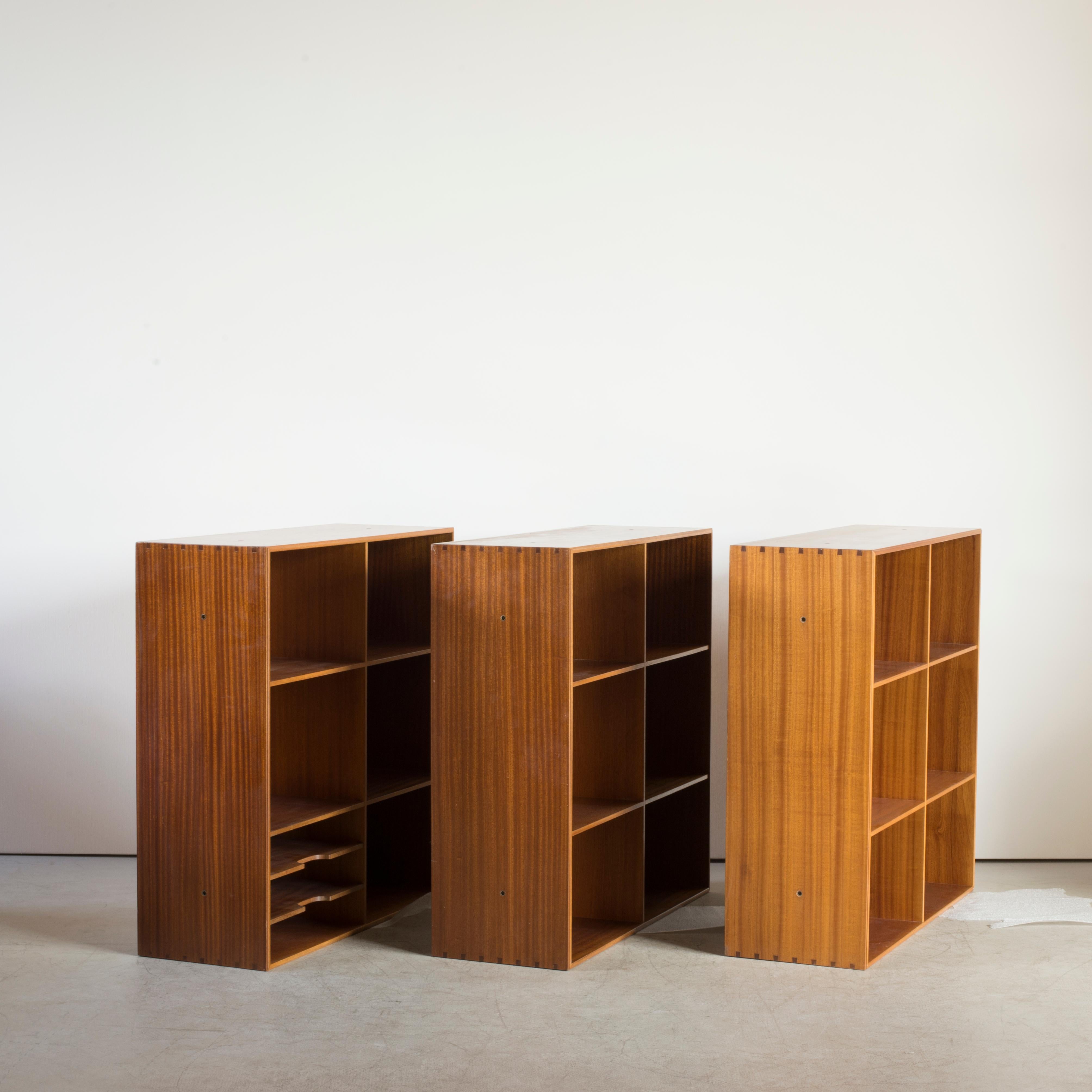 Scandinavian Modern Mogens Koch Set of Three Bookcases for Rud. Rasmussen