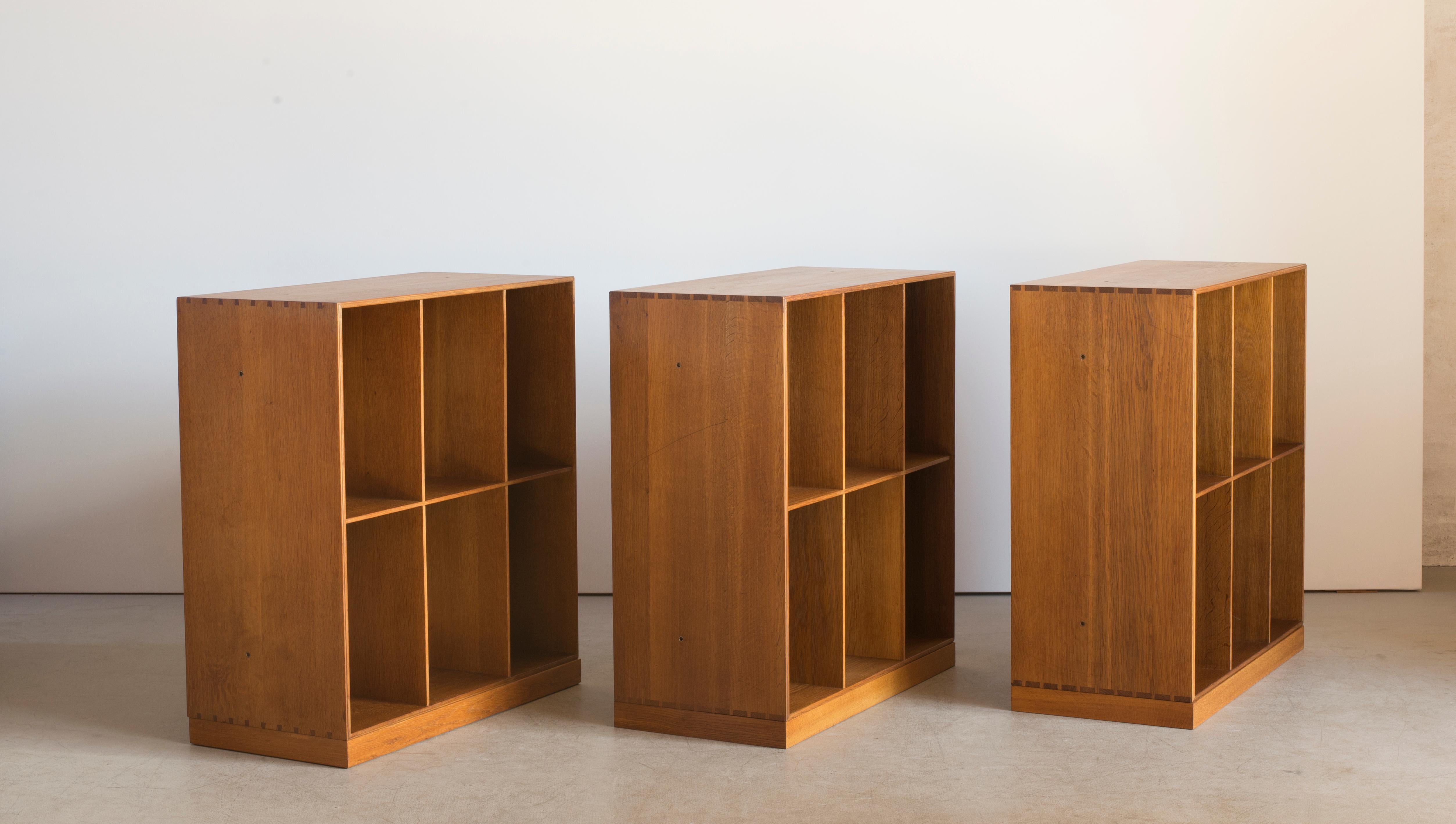 Scandinavian Modern Mogens Koch Set of Three Bookcases for Rud Rasmussen