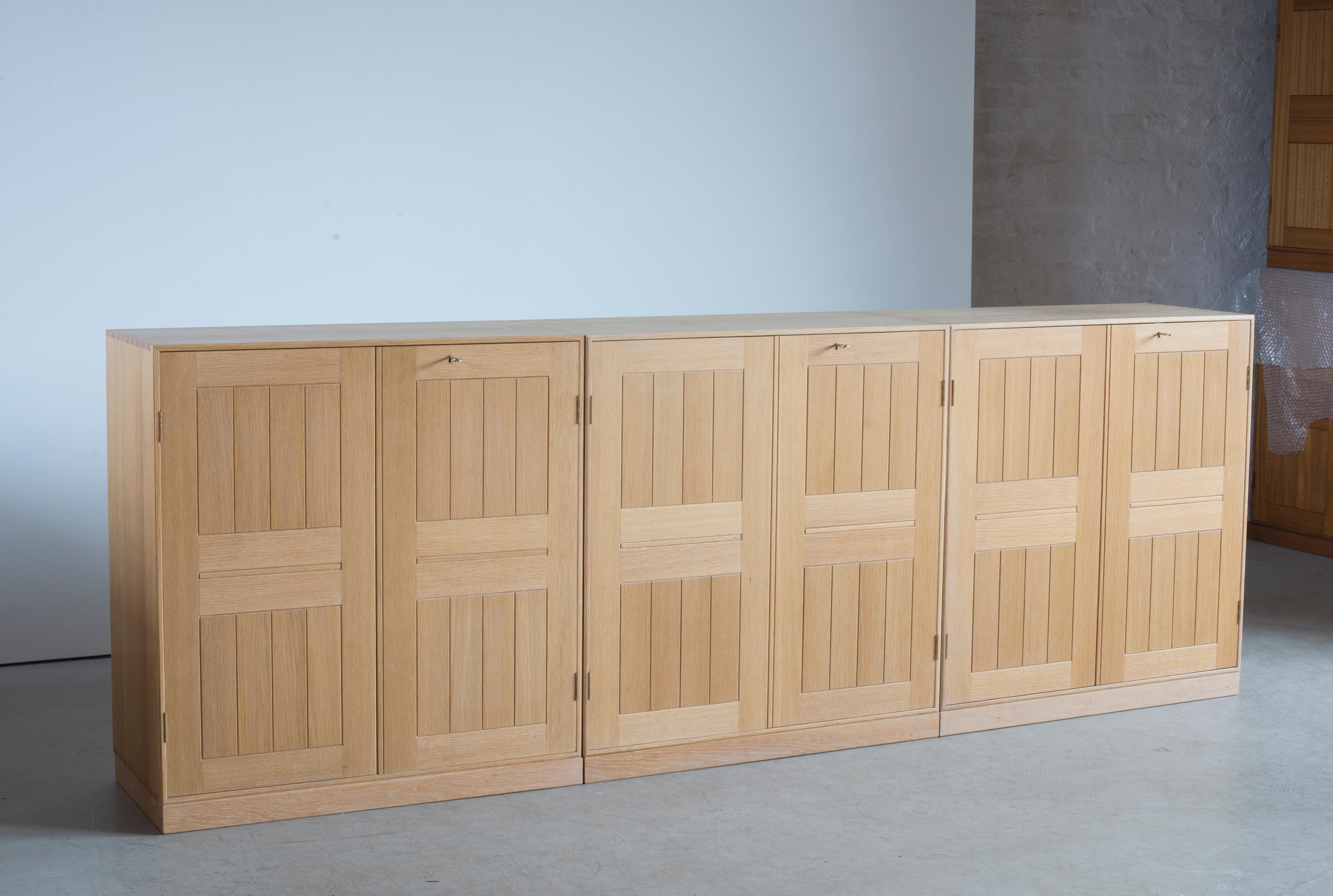 Danish Mogens Koch Cabinets in Oak for Rud, Rasmussen For Sale