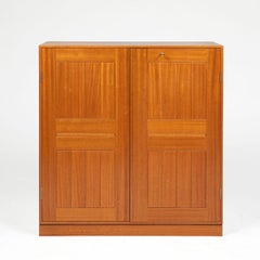 Mogens Koch Solid Mahogany Cabinet With Plinth by Rud Rasmussen