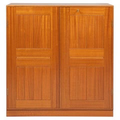 Mogens Koch Solid Mahogany Cabinet With Plinth by Rud Rasmussen