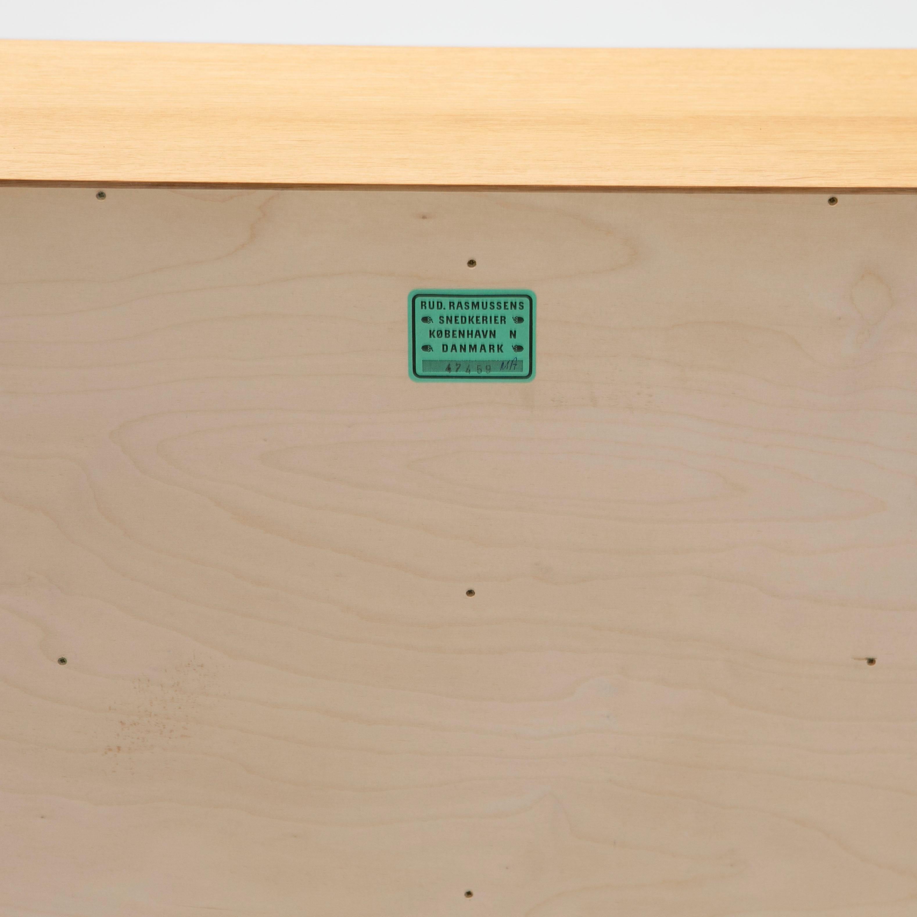 Mogens Koch Solid Oak 6-Compartment Modular Bookcase by Rud Rasmussen Denmark 3