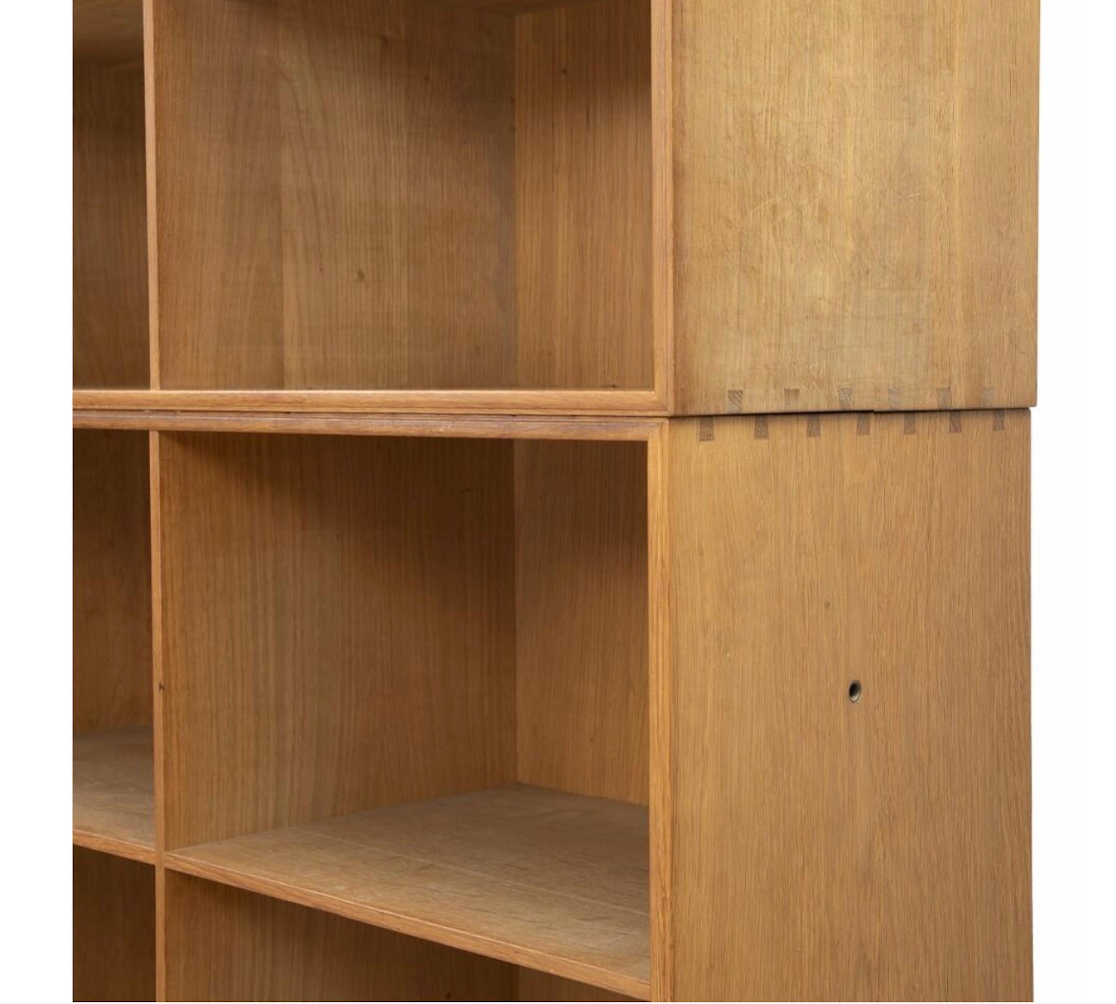 Mid-20th Century Mogens Koch Solid Walnut Bookcase for Rud Rasmussen Cabinetmakers, 1960 For Sale