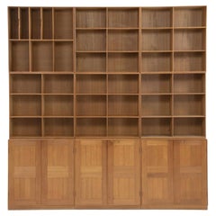 Mogens Koch Solid Walnut Bookcase for Rud Rasmussen Cabinetmakers, 1960