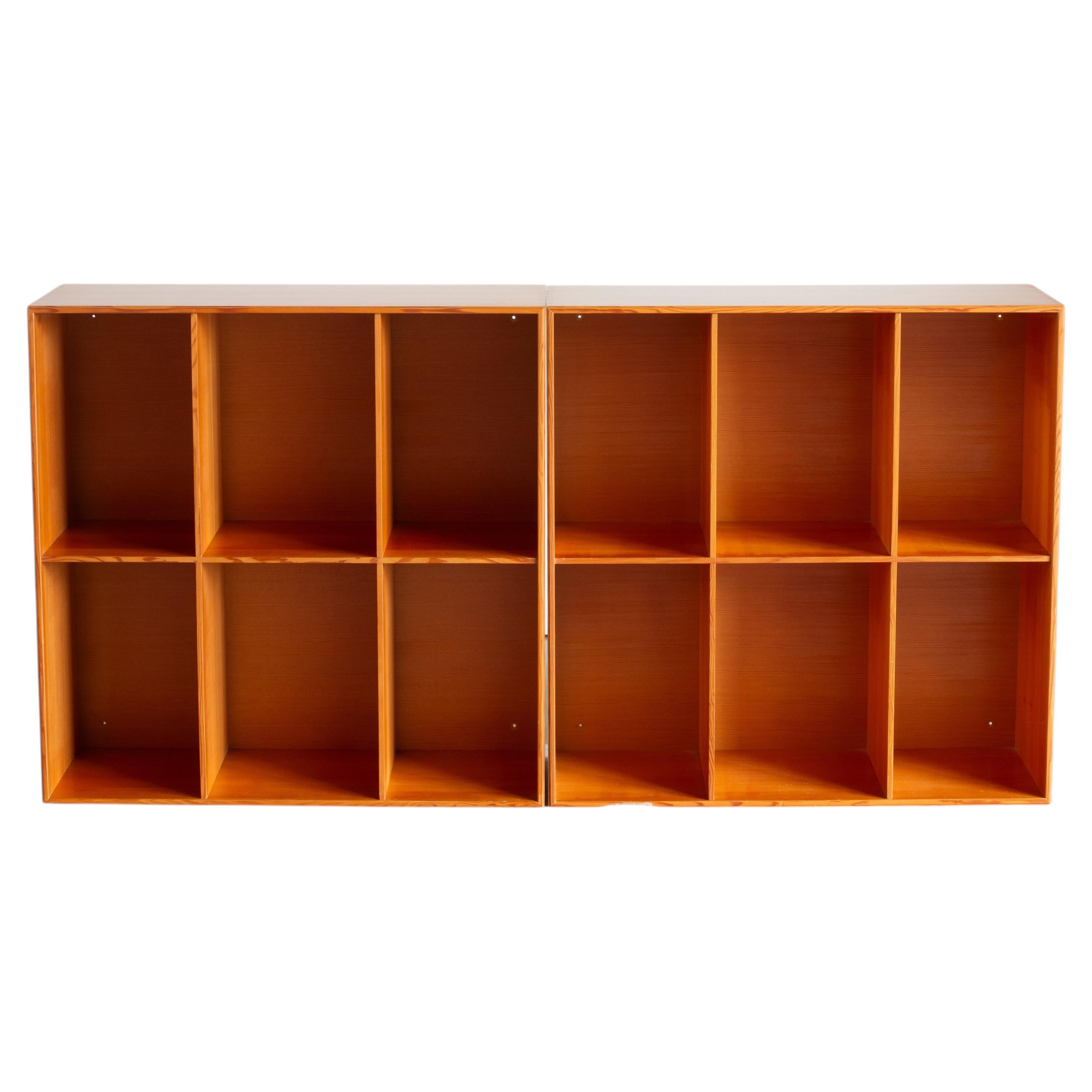 Mogens Koch Two Bookcases in Oregon Pine for Rud. Rasmussen For