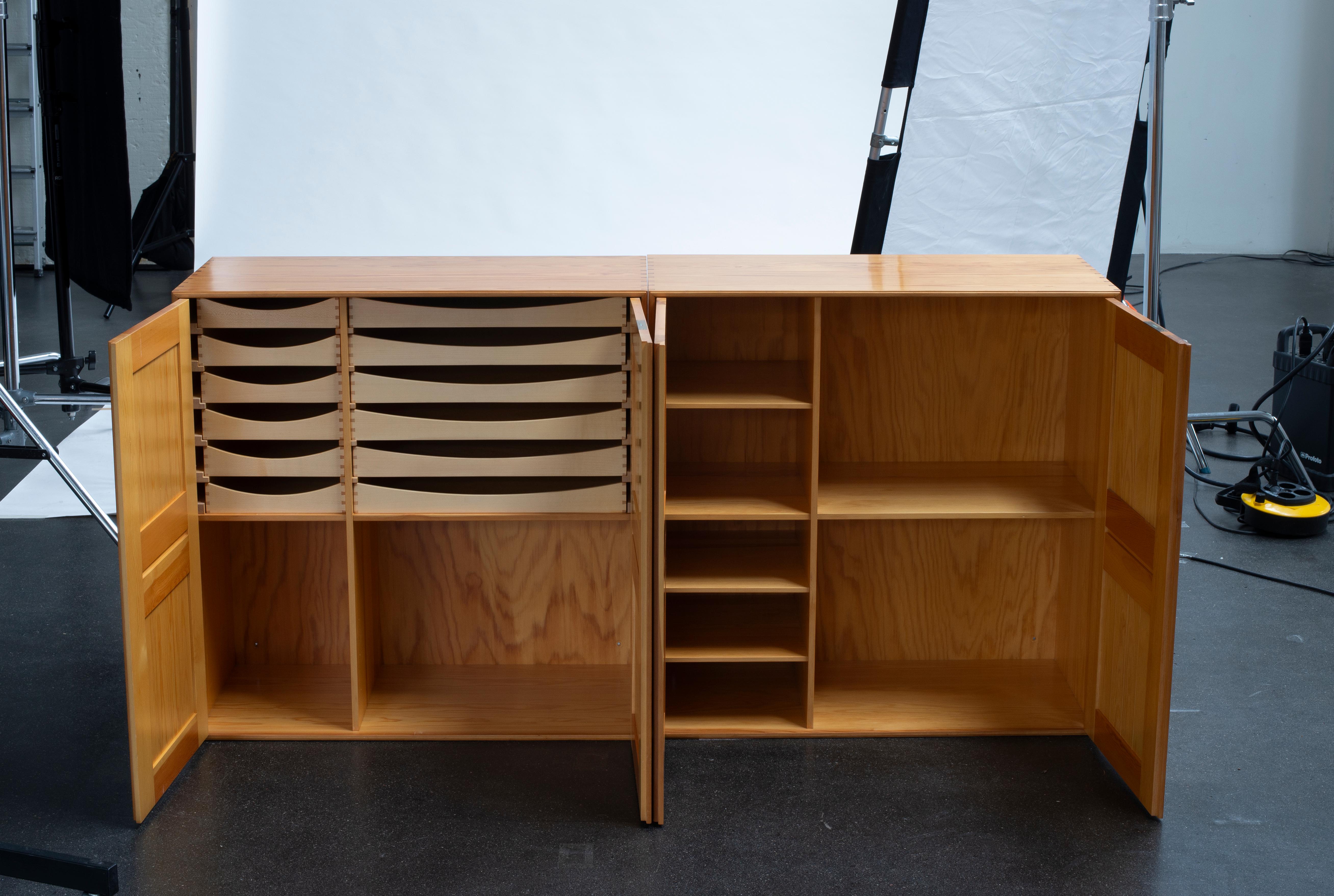 Danese Mogens Koch Two Cabinets in Pine for Rud. Rasmussen in vendita