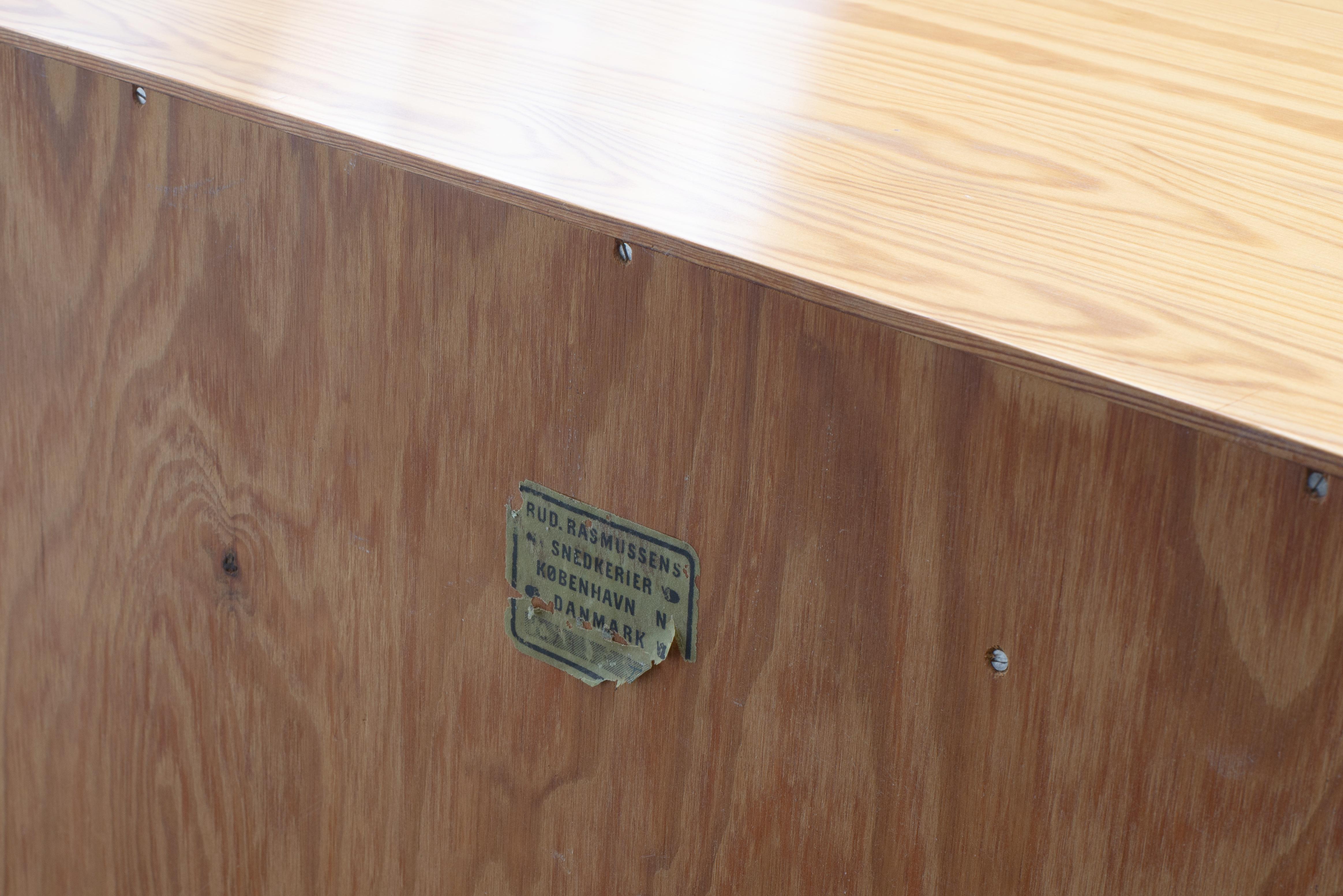 Laccato Mogens Koch Two Cabinets in Pine for Rud. Rasmussen in vendita