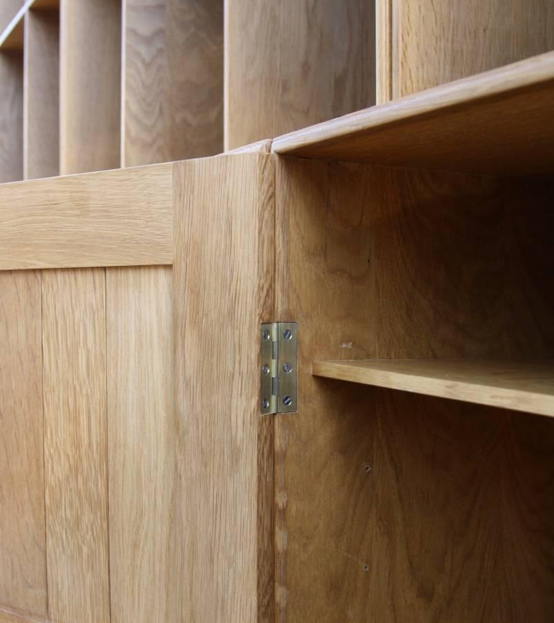 Mogens Koch Wall System Set of Oak Bookshelves and Cabinet 3