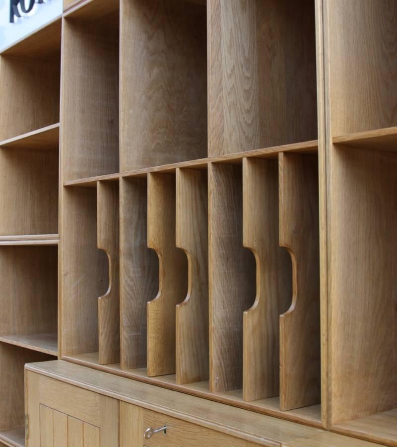 Mogens Koch Wall System Set of Oak Bookshelves and Cabinet 5