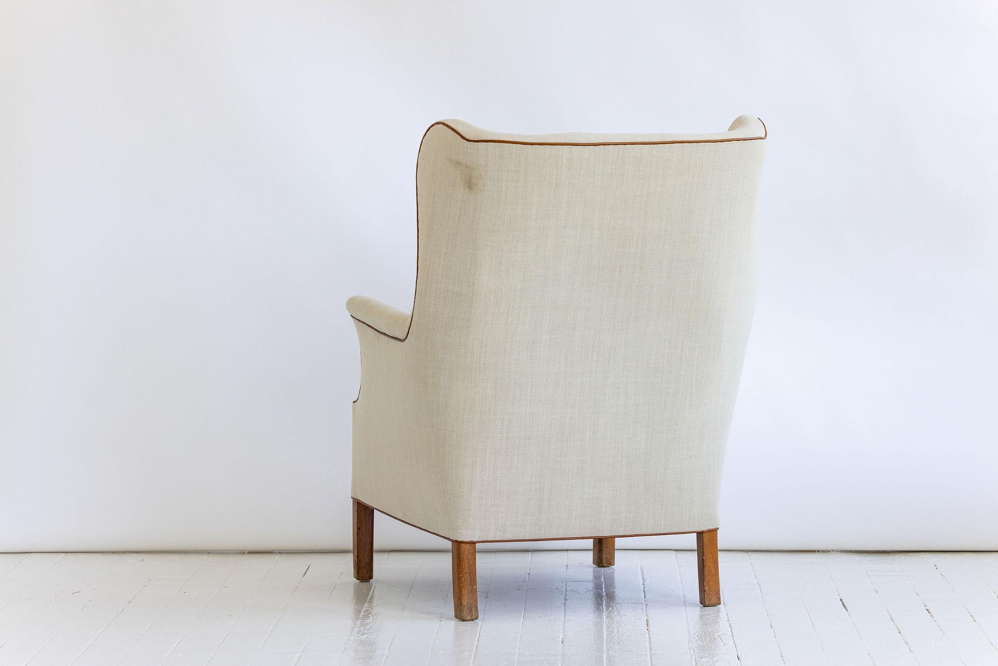 20ième siècle Chaise Wingback de Mogens Koch en vente
