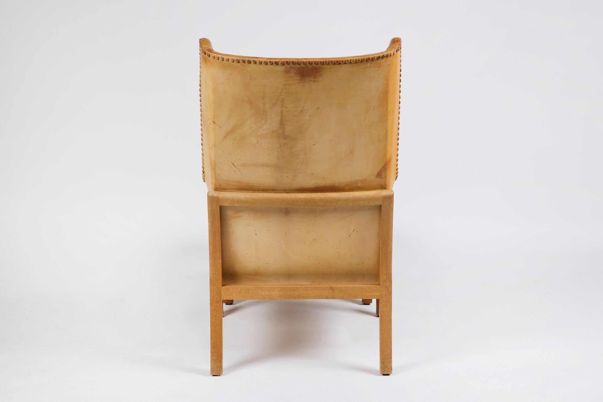 Mogens Koch Wingback Chairs and Ottomans For Sale 5