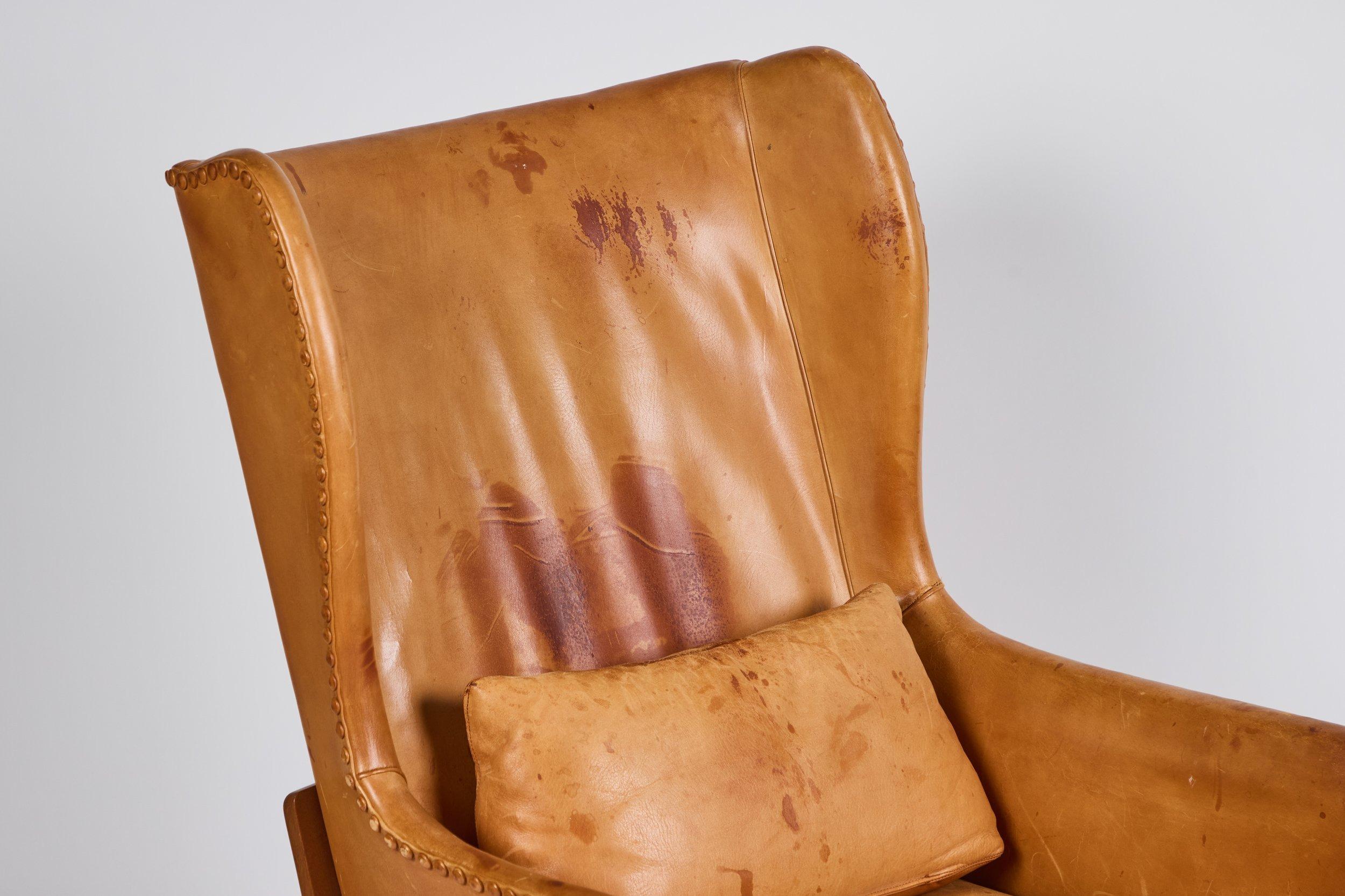 Mogens Koch Wingback Chairs and Ottomans For Sale 10