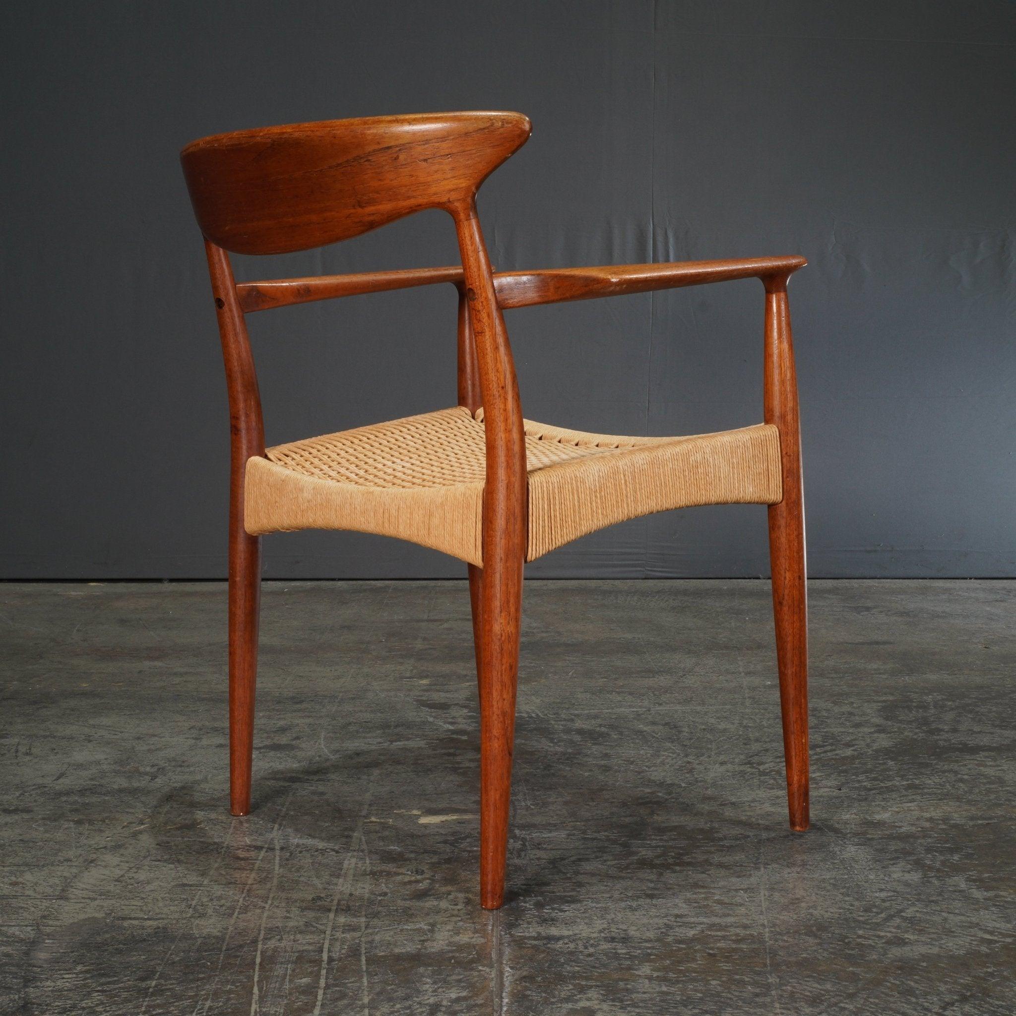 Papercord Mogens Kold Dining Armchair by Arne Hovmand-Olsen